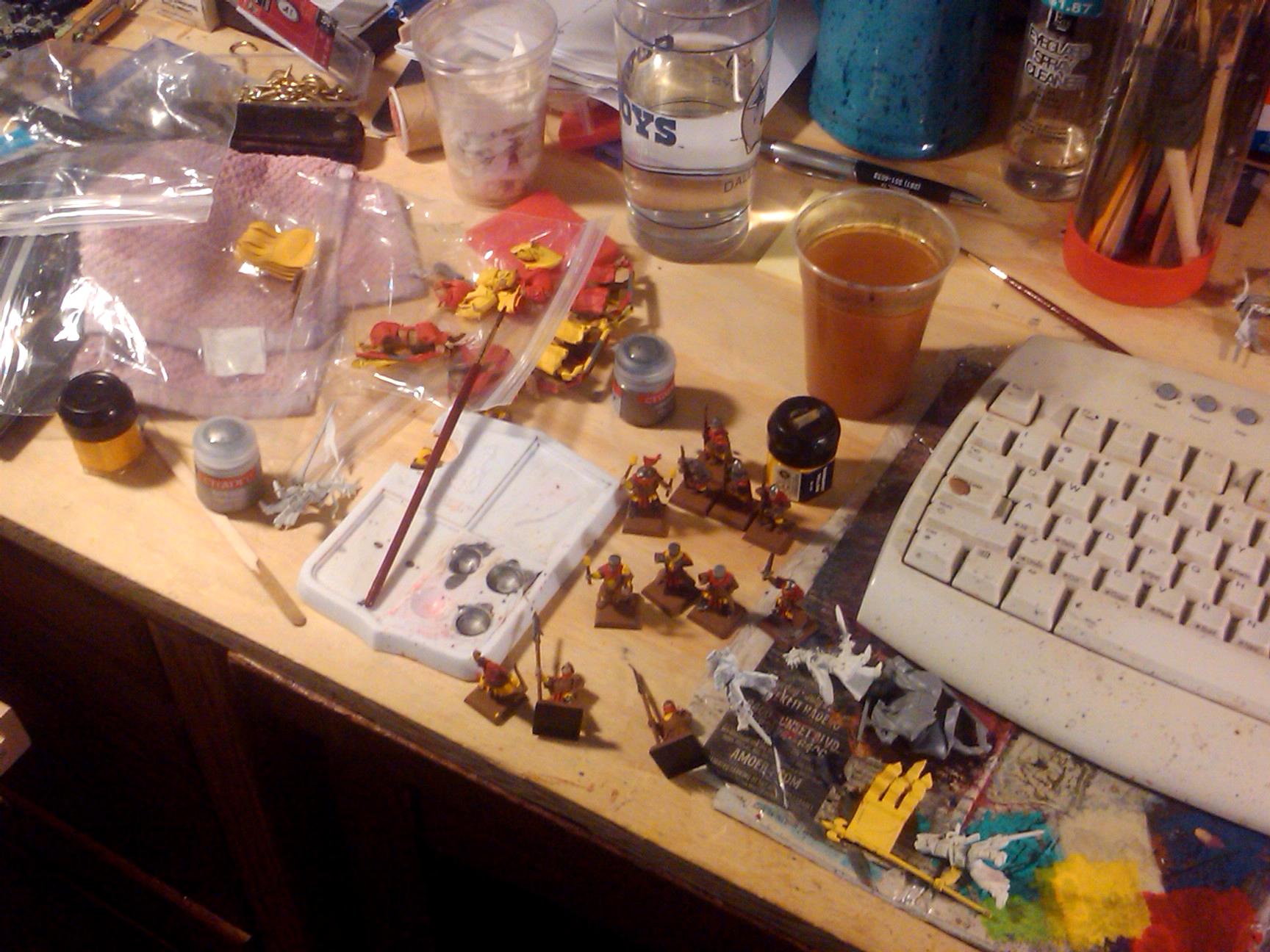 Archers, Bretonnians, Build, Grail, Hobby, Knights, Men At Arms, Painting, Peasant, Pegasus, Warhammer Fantasy, Wf