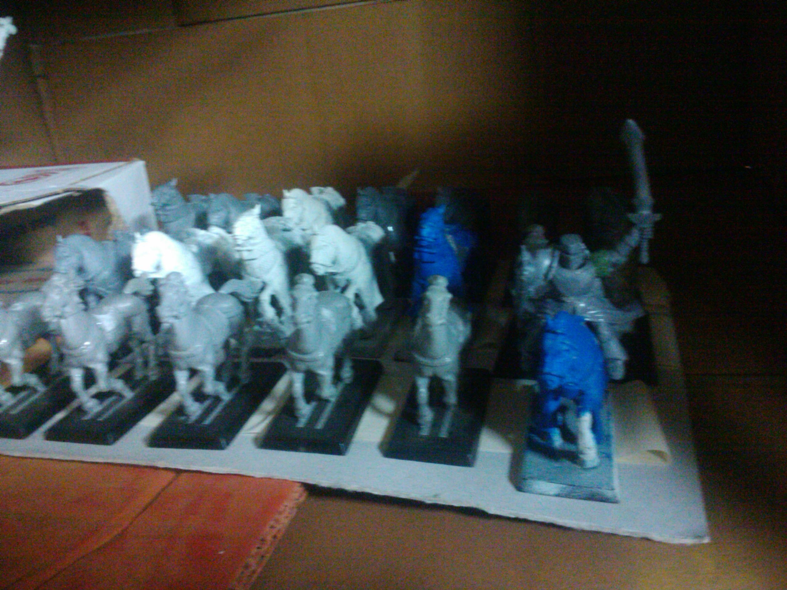 Archers, Bretonnians, Build, Grail, Hobby, Knights, Men At Arms, Painting, Peasant, Pegasus, Warhammer Fantasy, Wf