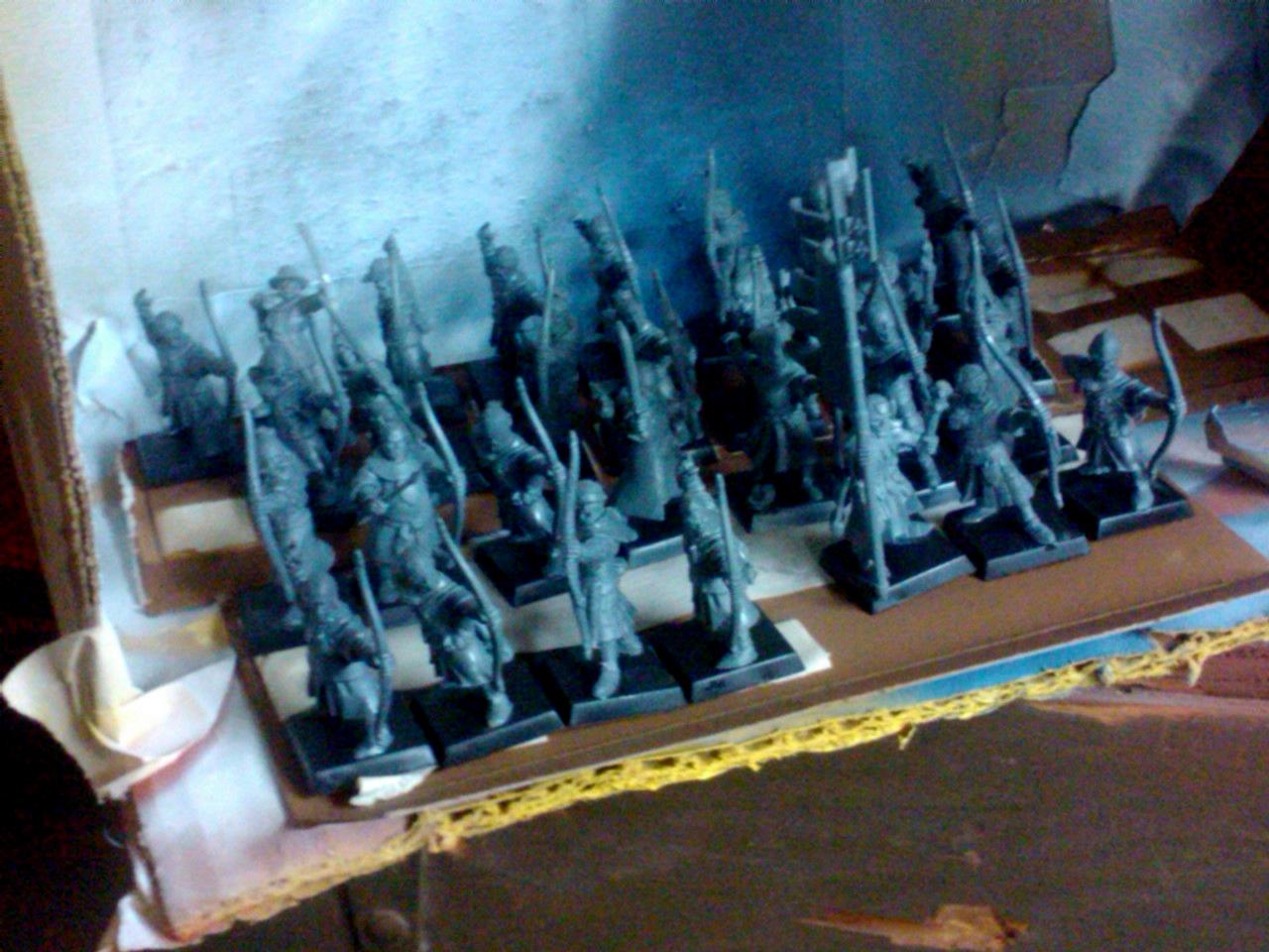 Archers, Bretonnians, Build, Grail, Hobby, Knights, Men At Arms, Painting, Peasant, Pegasus, Warhammer Fantasy, Wf