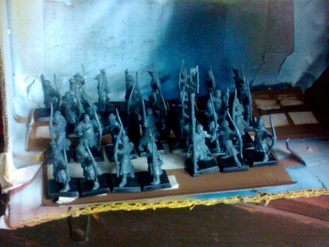 Archers, Bretonnians, Build, Grail, Hobby, Knights, Men At Arms, Painting, Peasant, Pegasus, Warhammer Fantasy, Wf