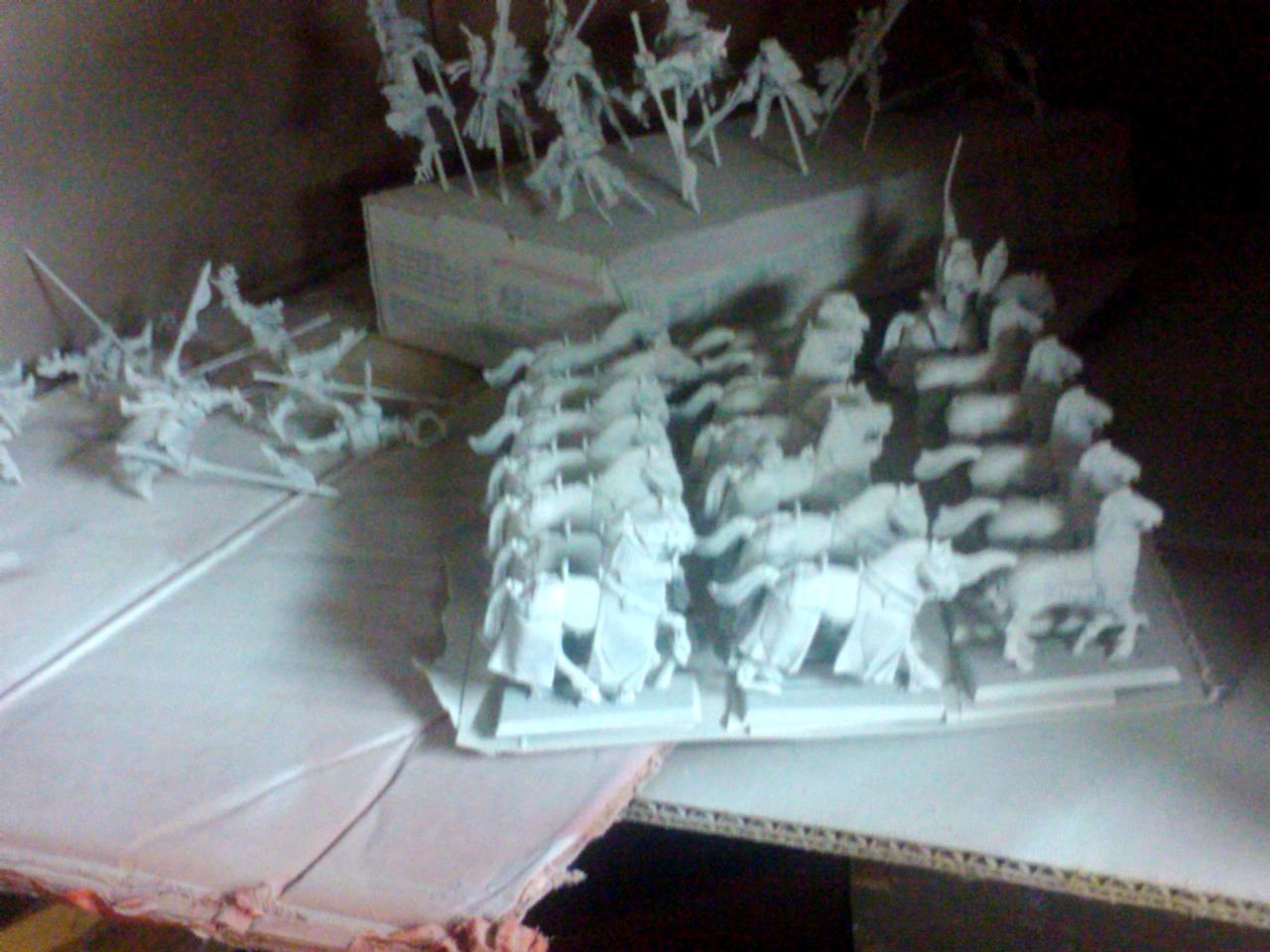 Archers, Bretonnians, Build, Grail, Hobby, Knights, Men At Arms, Painting, Peasant, Pegasus, Warhammer Fantasy, Wf