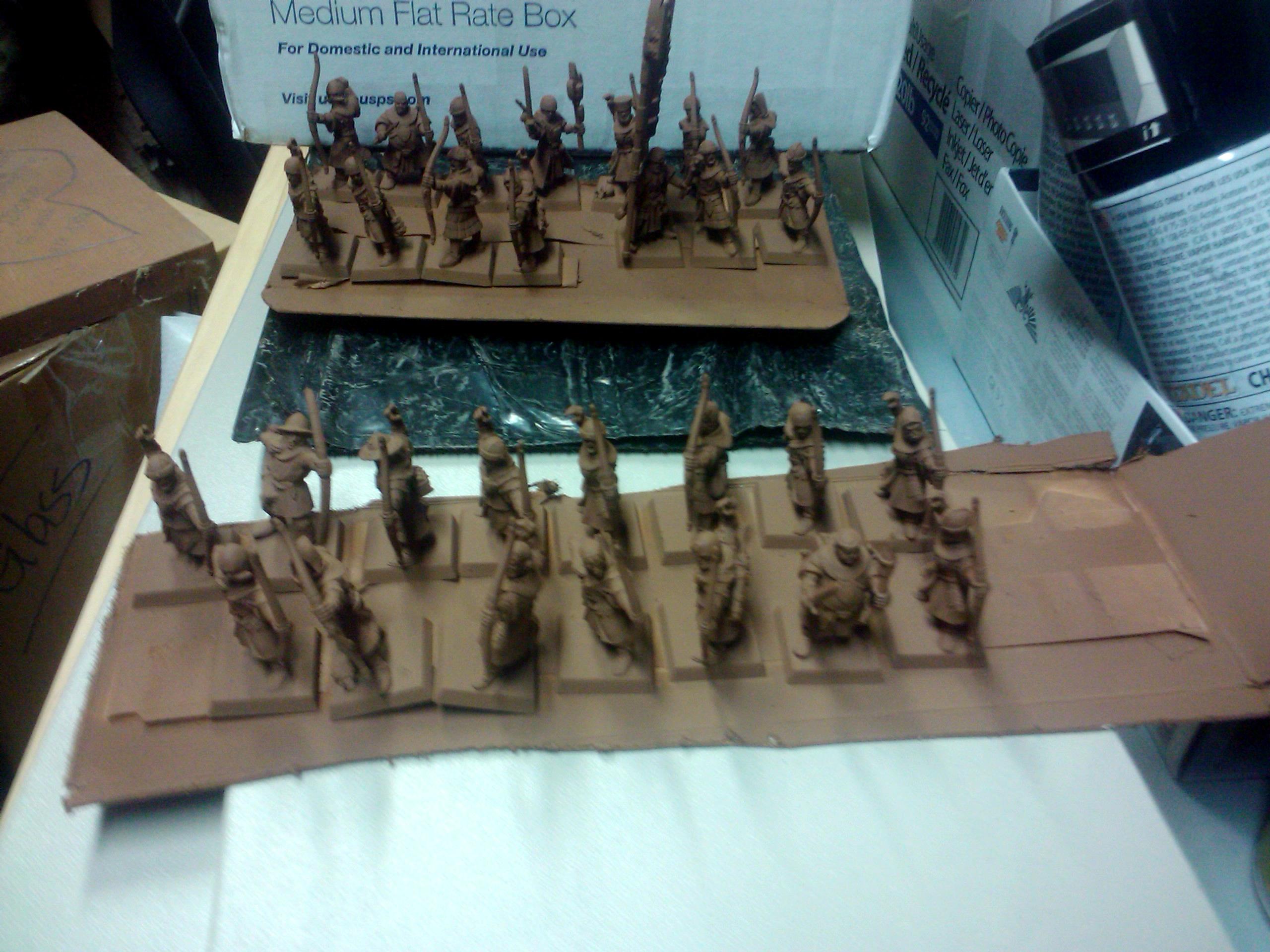 Archers, Bretonnians, Build, Grail, Hobby, Knights, Men At Arms, Painting, Peasant, Pegasus, Warhammer Fantasy, Wf