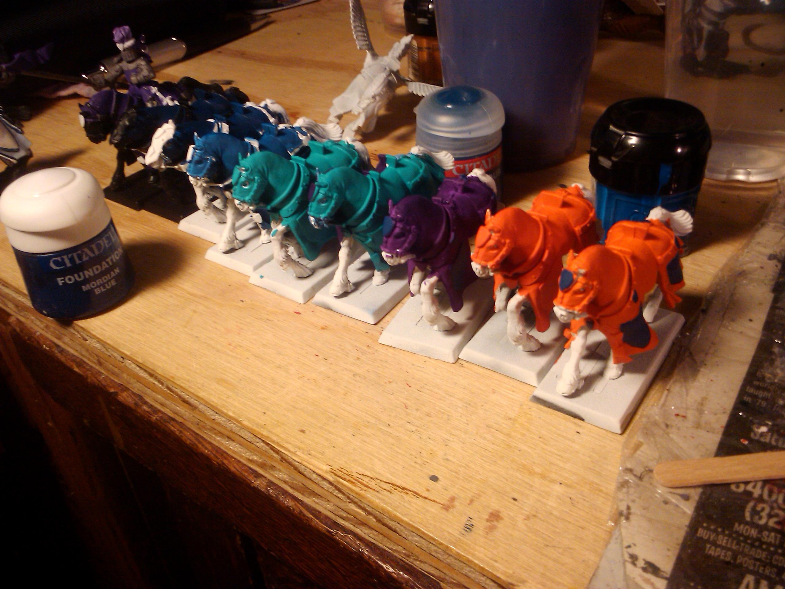 Archers, Bretonnians, Build, Grail, Hobby, Knights, Men At Arms, Painting, Peasant, Pegasus, Warhammer Fantasy, Wf