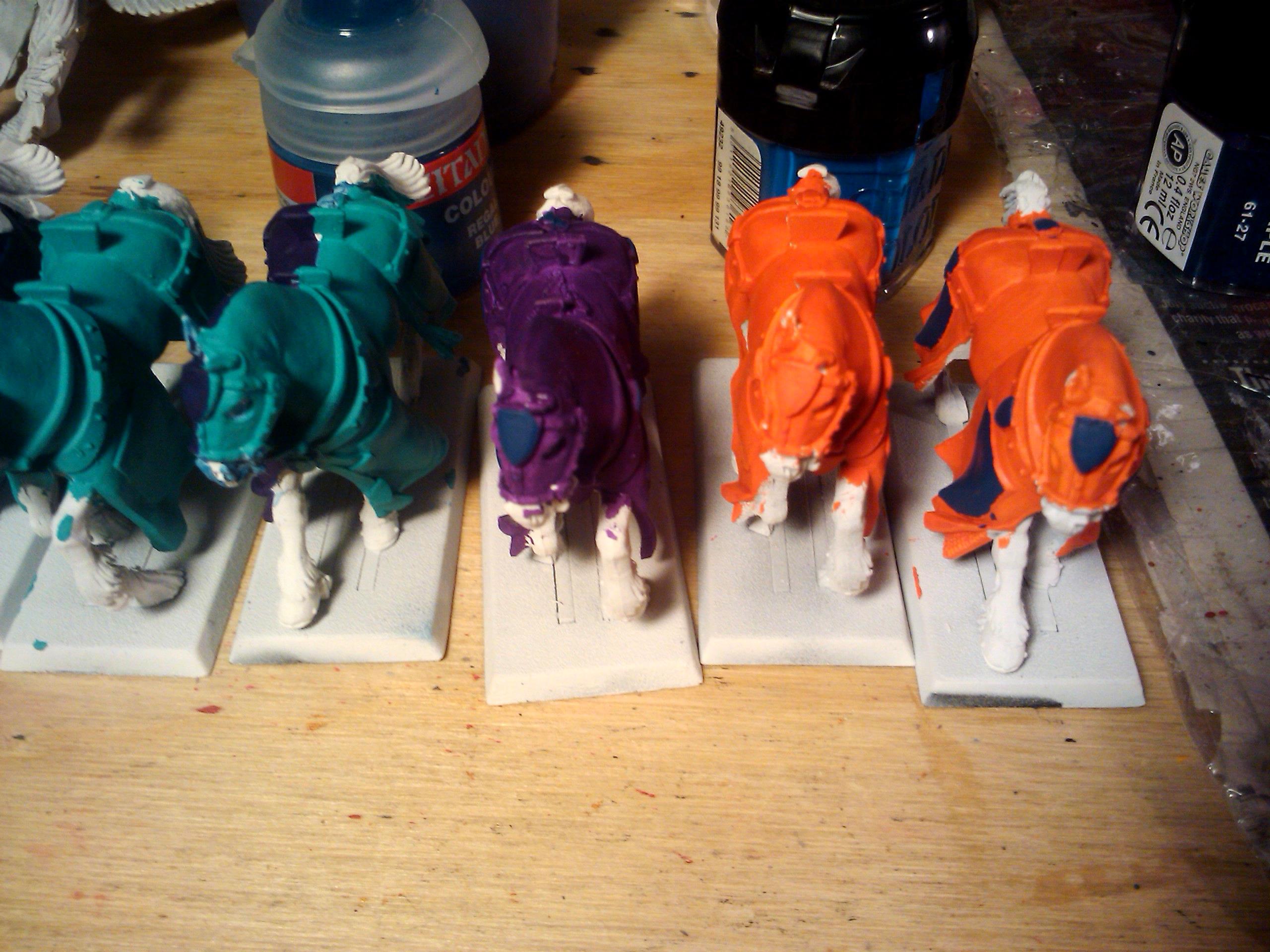 Archers, Bretonnians, Build, Grail, Hobby, Knights, Men At Arms, Painting, Peasant, Pegasus, Warhammer Fantasy, Wf