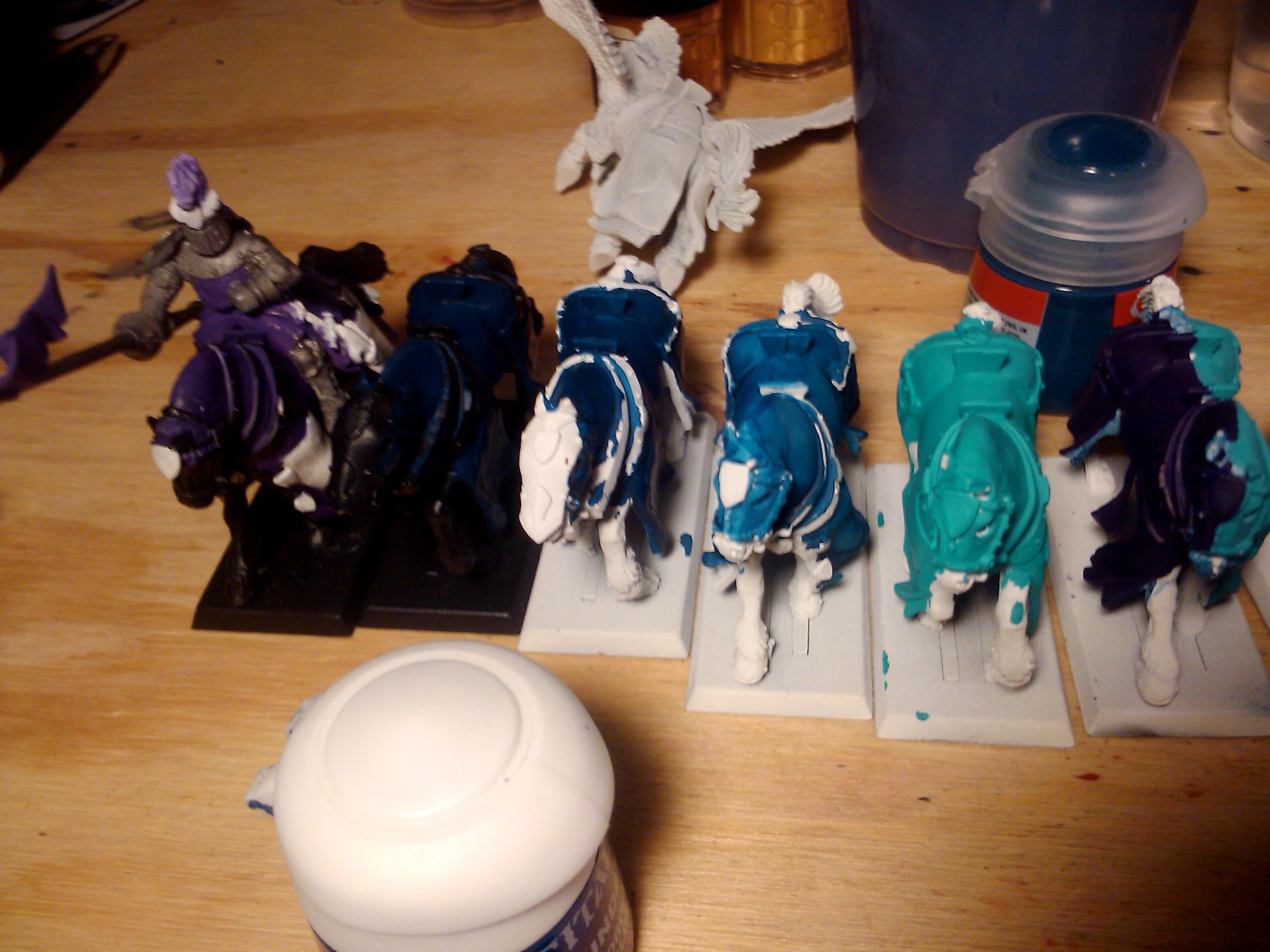 Archers, Bretonnians, Build, Grail, Hobby, Knights, Men At Arms, Painting, Peasant, Pegasus, Warhammer Fantasy, Wf