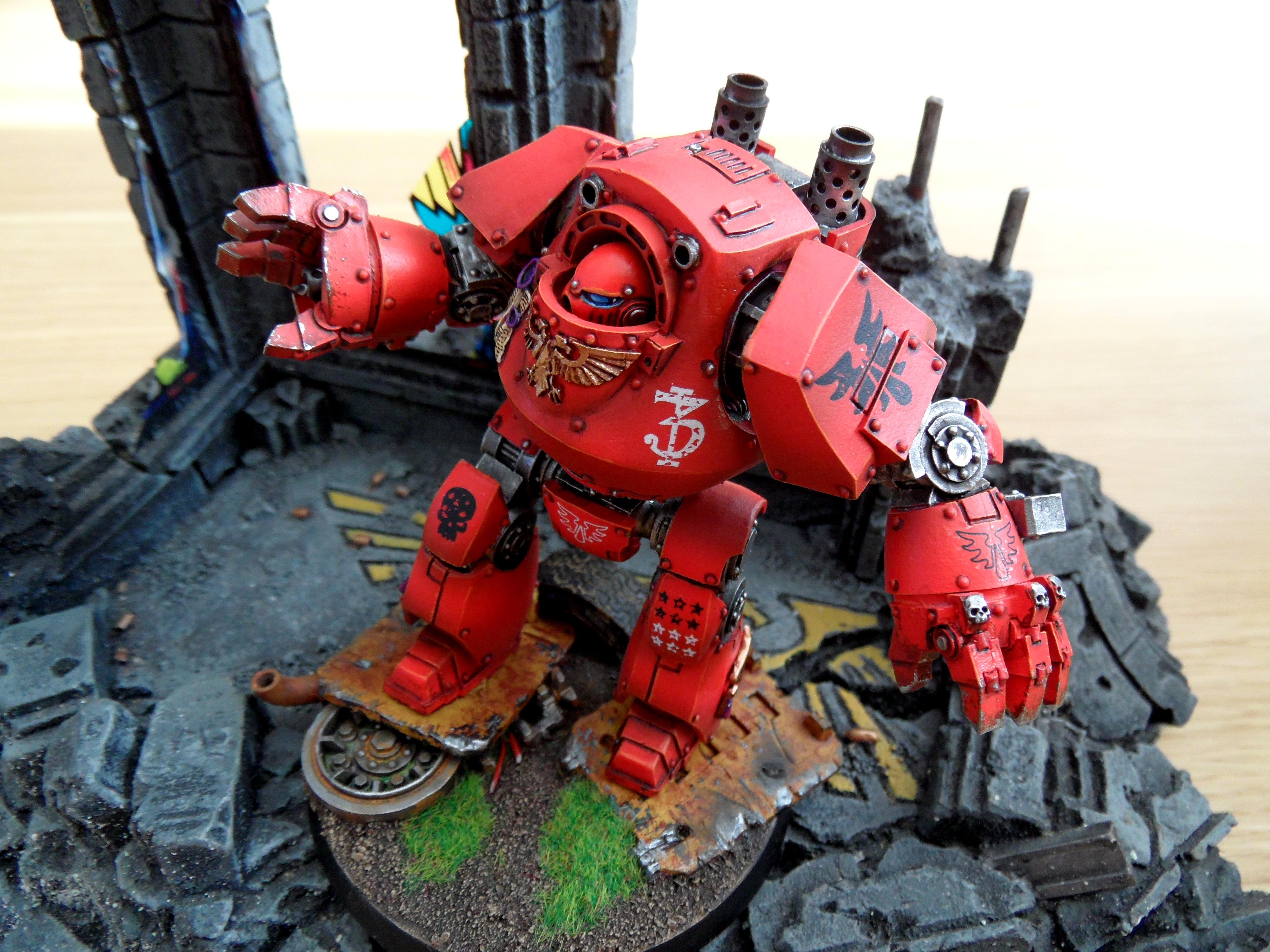 Blood Angels, Contemptor, Diorama, Dreadnought, Forge World, Scenic, Space Marines, Urban, Warhammer 40,000