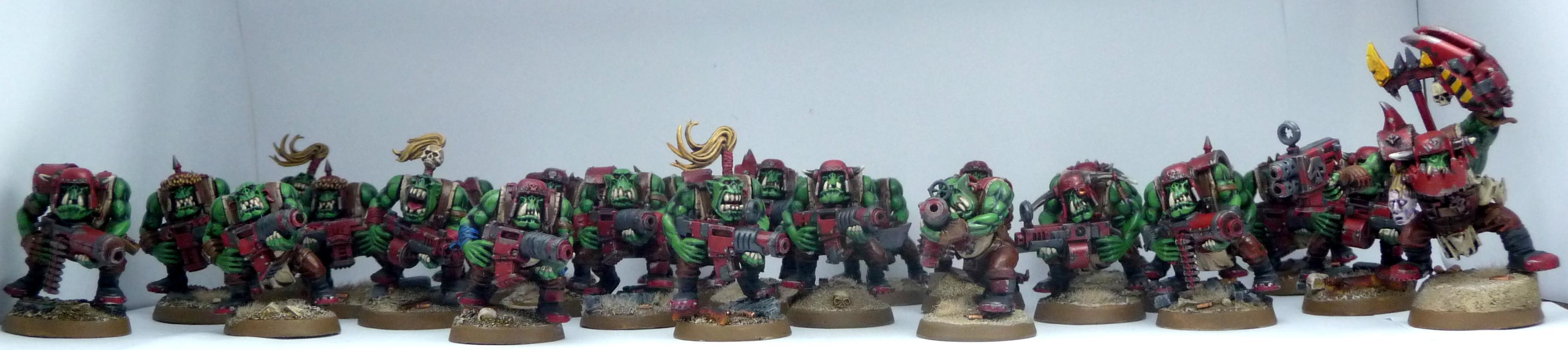 Evil Sunz, Ork Army, Red Orks, Work In Progress