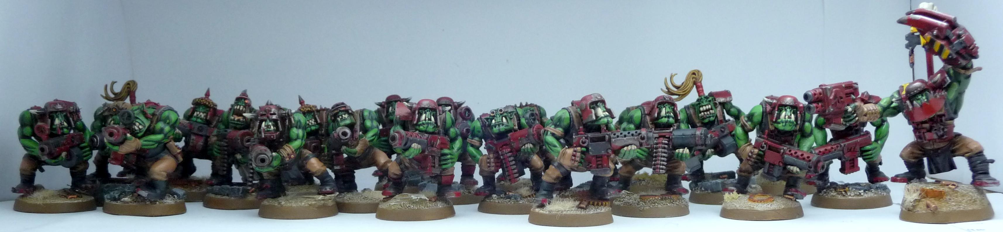 Evil Sunz, Ork Army, Red Orks, Work In Progress