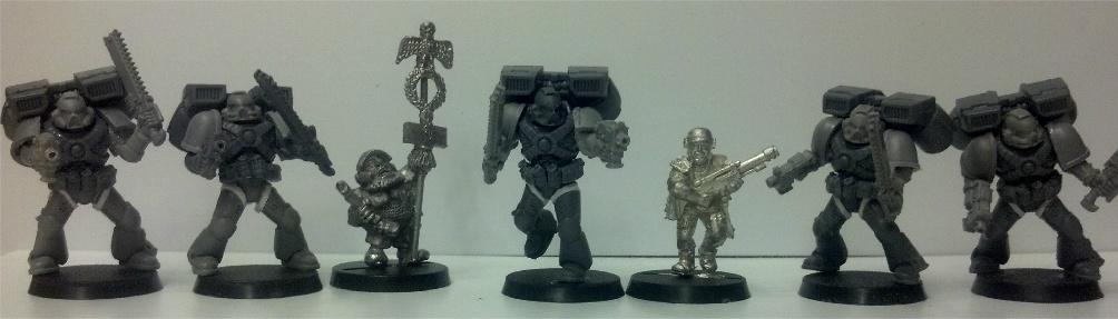 Assault Marines, Space Marines, Tall Scale, True Scale