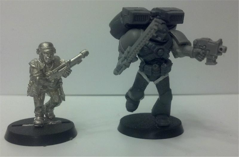 Assault Marines, Space Marines, Tall Scale, True Scale