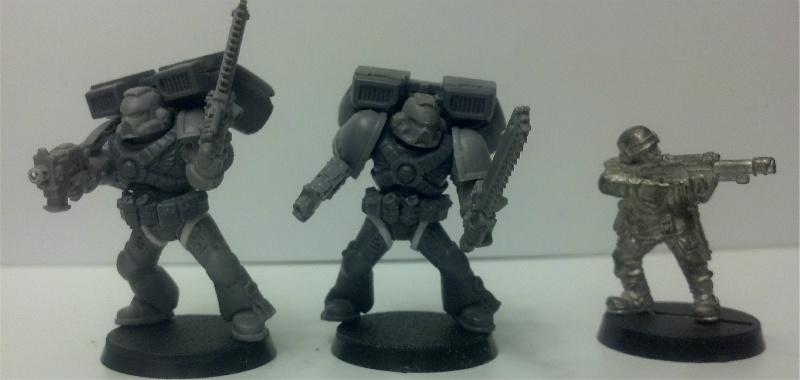 Assault Marines, Space Marines, Tall Scale, True Scale