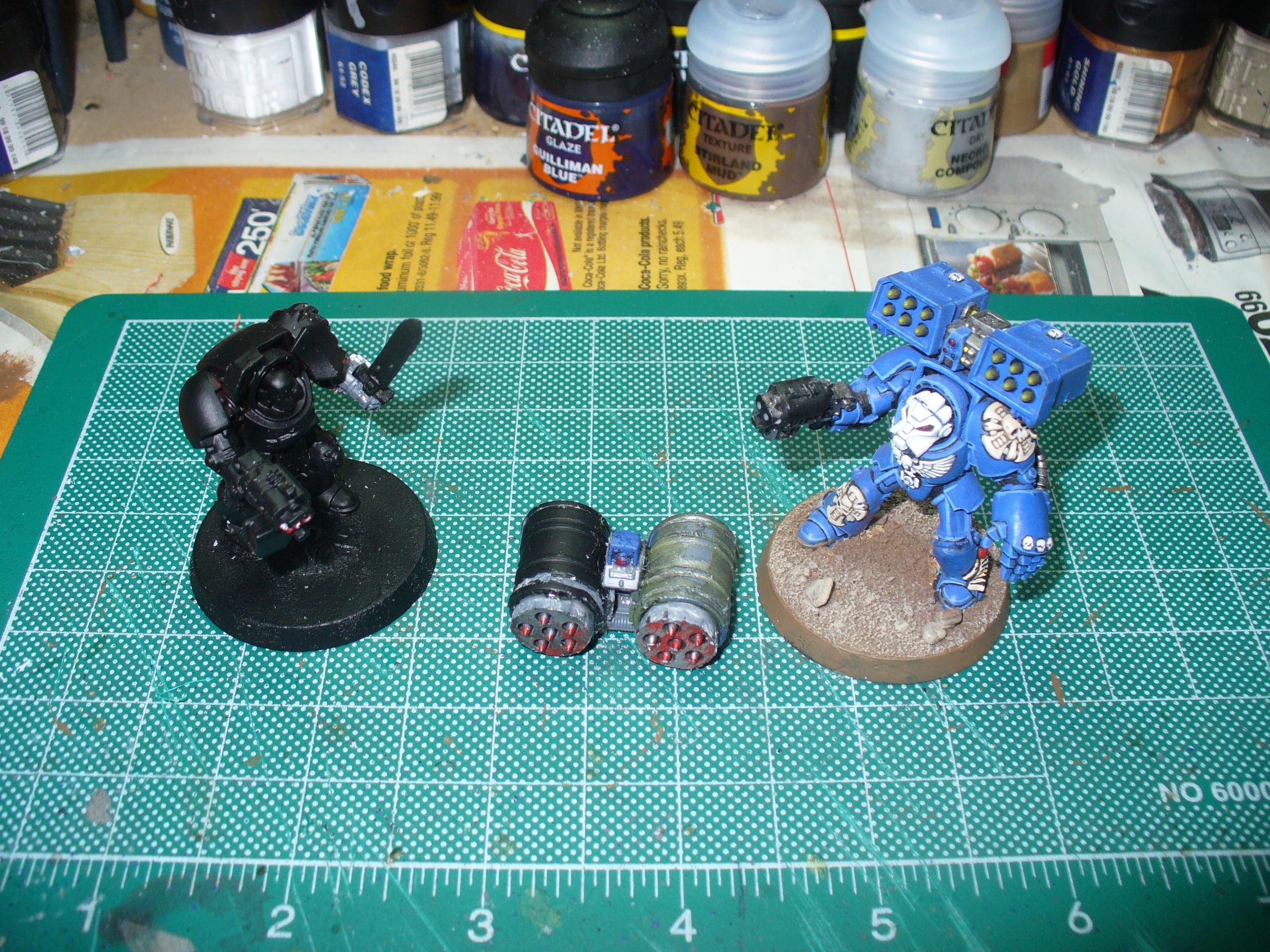 The first of the Wolf Guard with Cyclone Missile Launchers