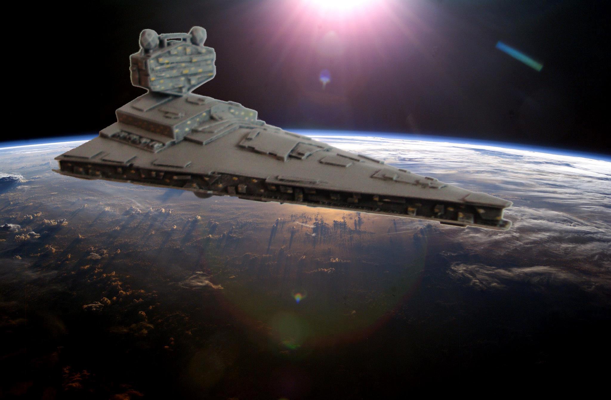 Battlefleet Gothic, Full Thrust, Scratch Build, Star Destroyer, Star Wars