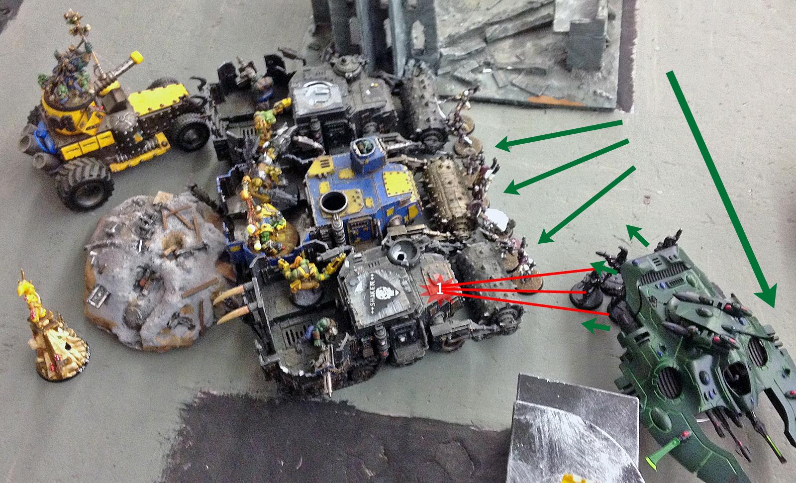 Battle Report, Eldar, Orks, Warhammer 40,000