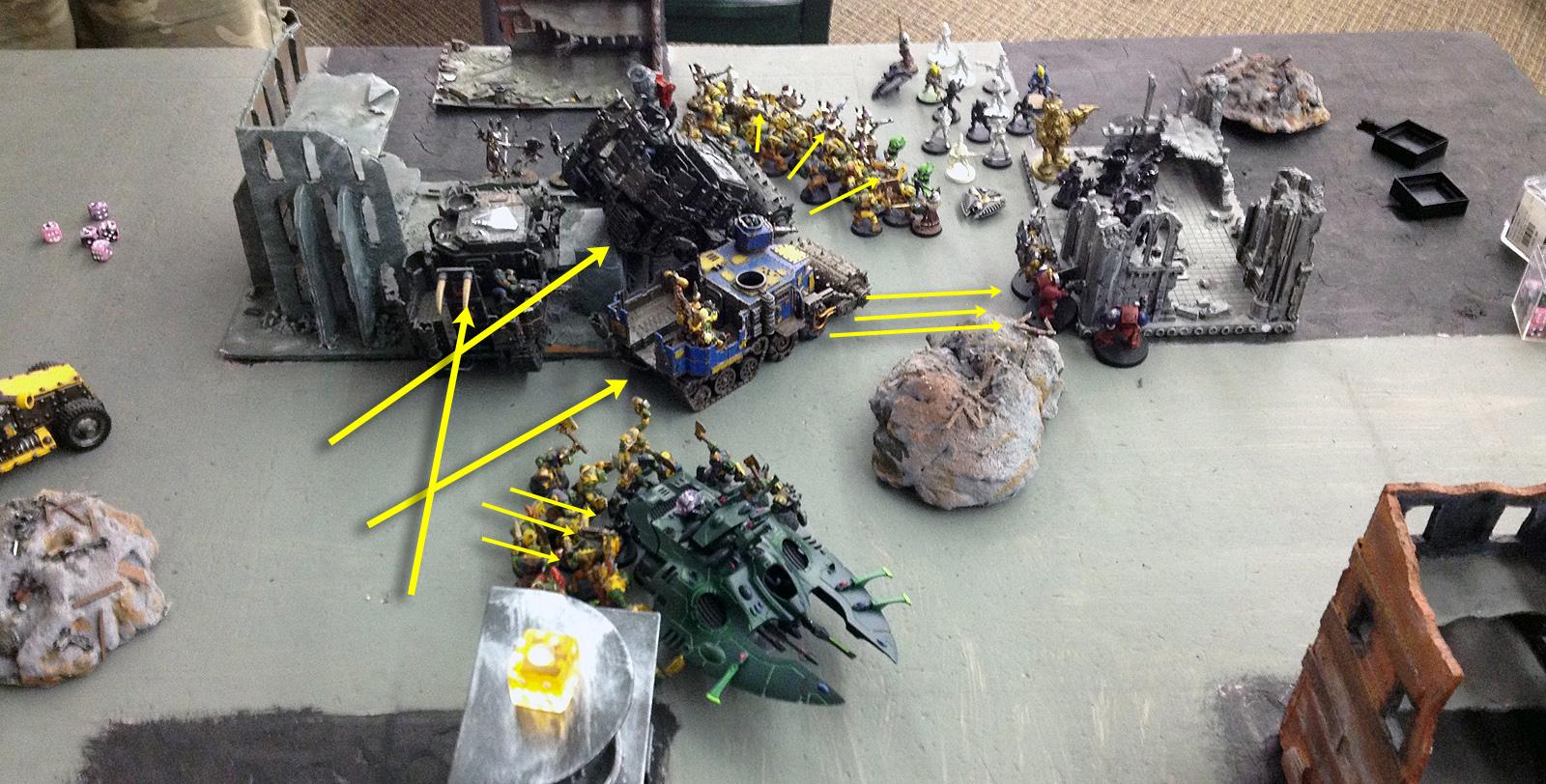 Battle Report, Eldar, Orks, Warhammer 40,000