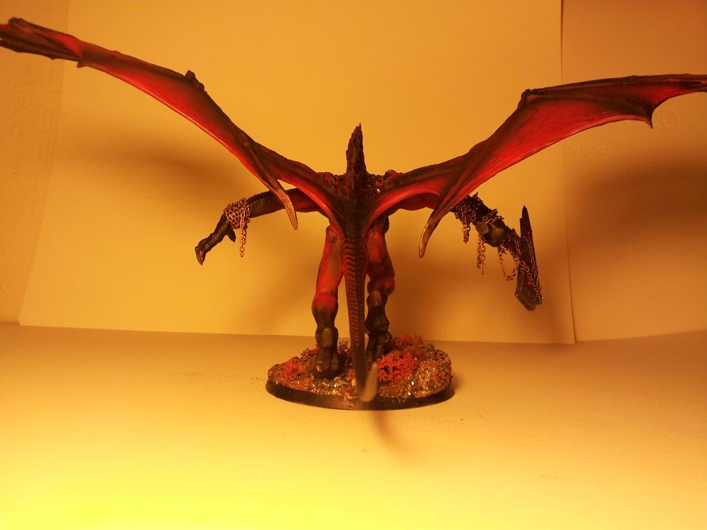 Balrog, Bloodthirster, Chaos, Chaos Daemons, Conversion, Daemons, Fire, Greater Daemon, Khorne, Object Source Lighting, Red