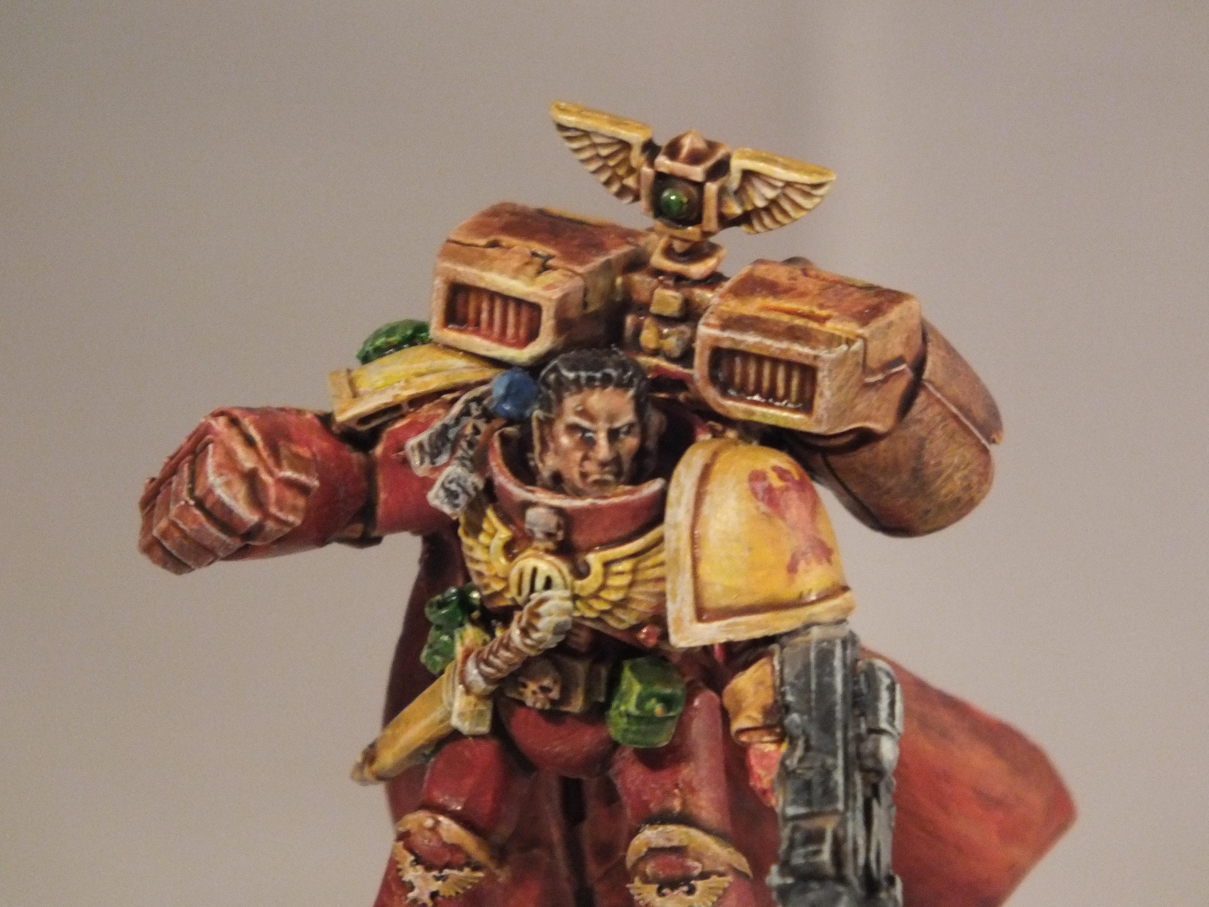 Assault Marines, Captain, Fire Hawk, Meltagun, Power Fist, Space Marines