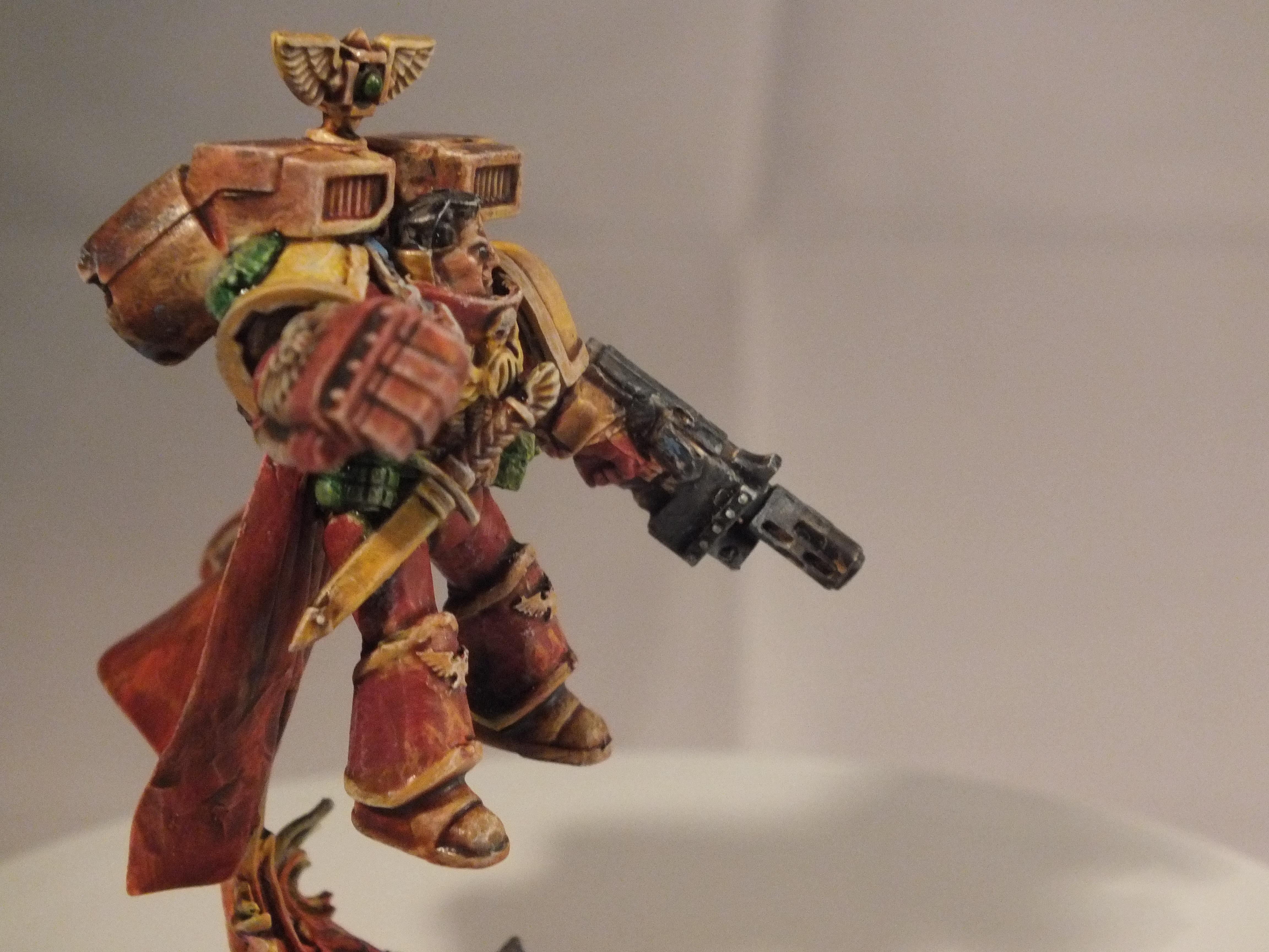 Assault Marines, Captain, Fire Hawk, Meltagun, Power Fist, Space Marines