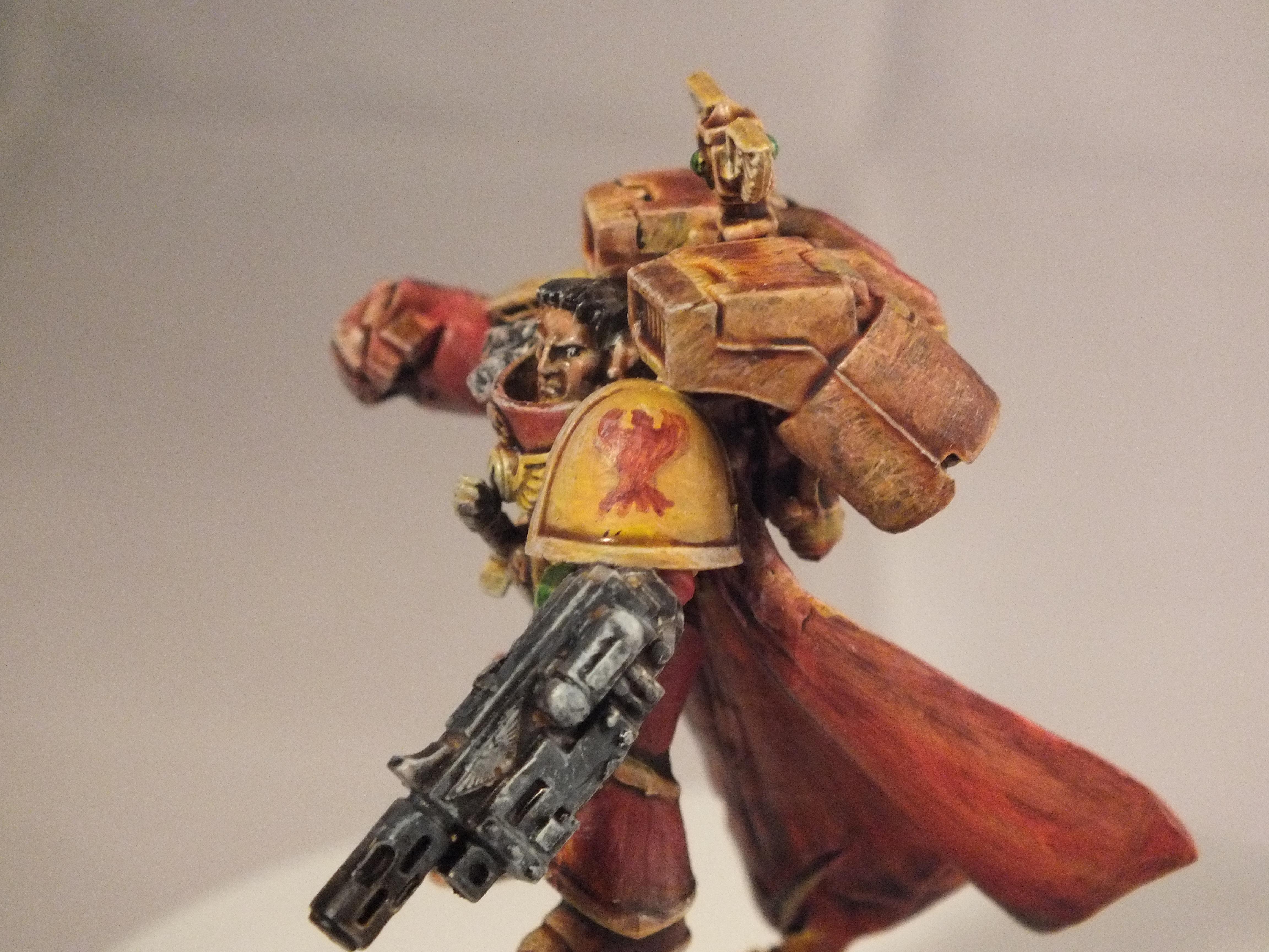 Assault Marines, Captain, Fire Hawk, Meltagun, Power Fist, Space Marines