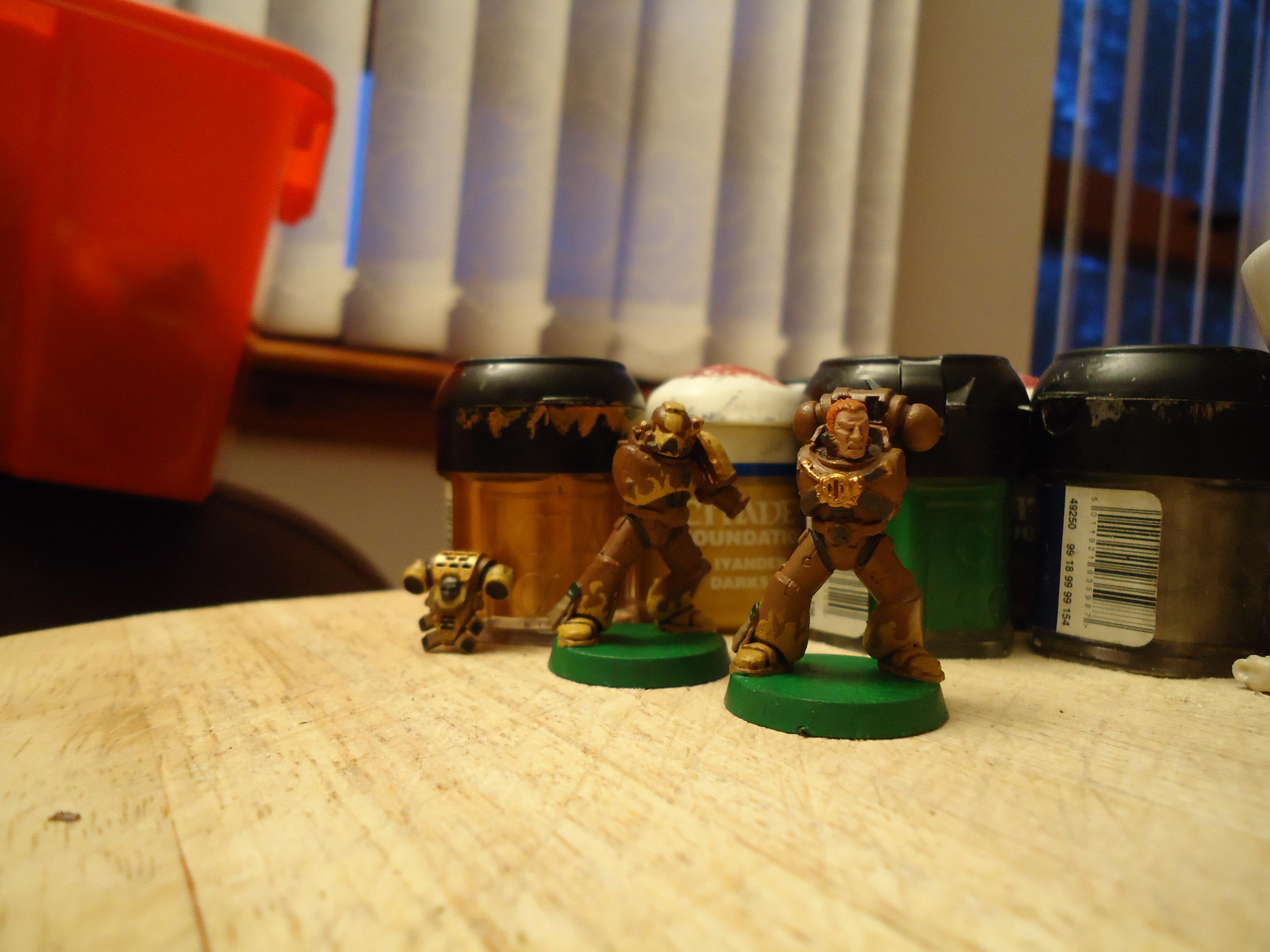 Dark Angel Green + Kommando Khaki on seals, Shining Gold on metals, Charadon Granite on piping