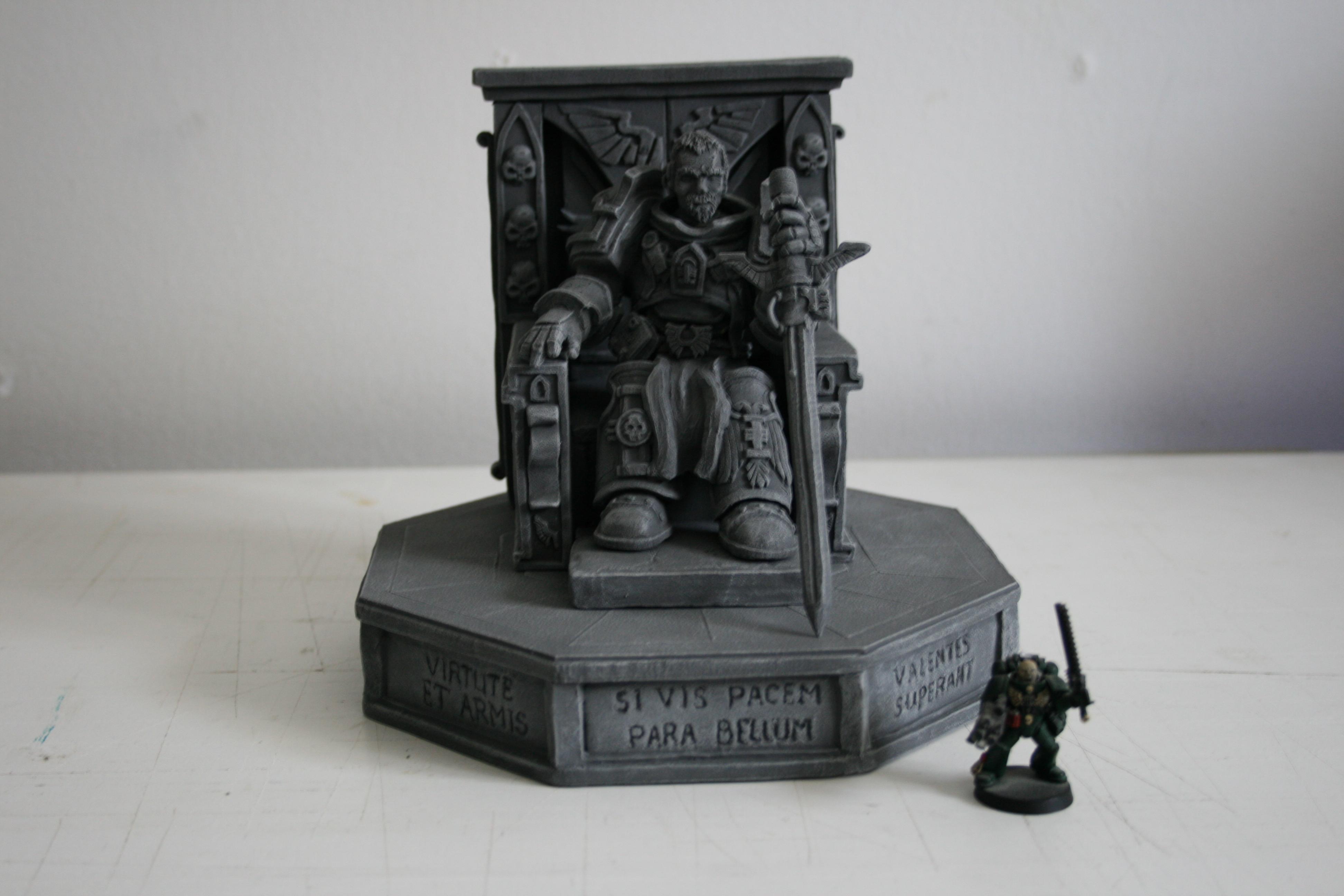 40k Inquisitor, Chaos, Chaos Lord, Chaos Space Marines, Imperial, Imperium, Inquisition, Inquisitor, Inquisitor Lord, Lord Inquisitor, Monument, Scatch Build, Scratch Build, Sculpting, Sculpture, Space Marines, Statue, Statues, Terrain, Throne, Warhammer 40,000, Warhammer Fantasy