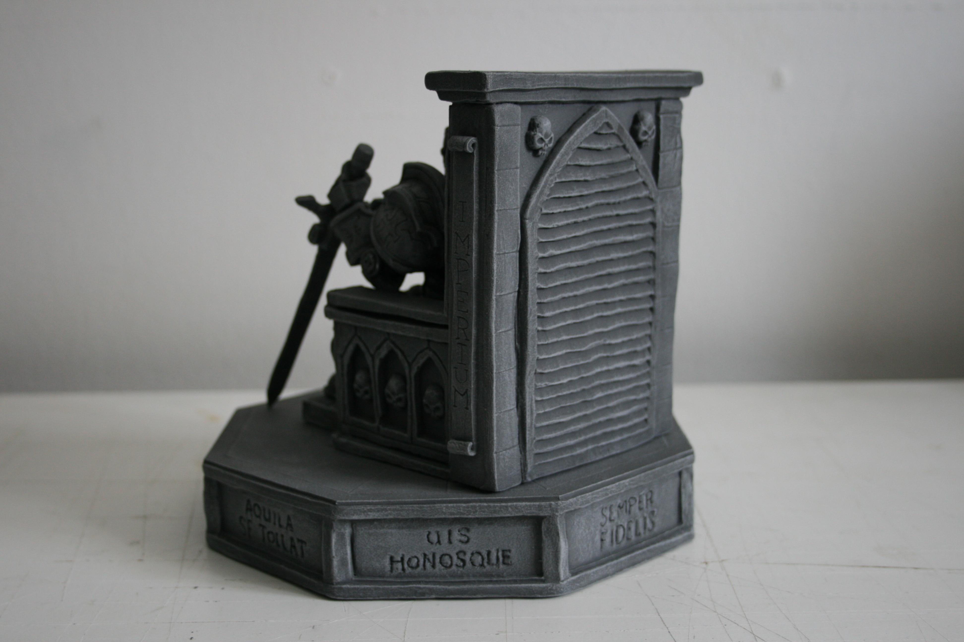 40k Inquisitor, Chaos, Chaos Lord, Chaos Space Marines, Imperial, Imperium, Inquisition, Inquisitor, Inquisitor Lord, Lord Inquisitor, Monument, Scatch Build, Scratch Build, Sculpting, Sculpture, Space Marines, Statue, Statues, Terrain, Warhammer 40,000, Warhammer Fantasy