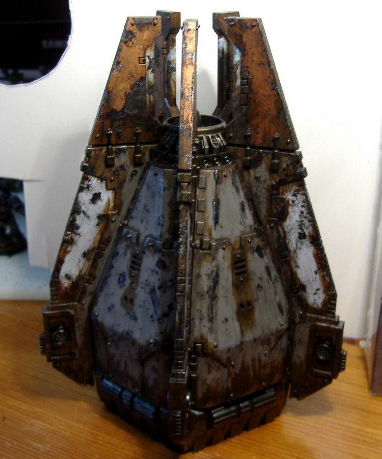 Drop Pod, Skyrar%2527s Dark Wolves, Skyrar%27s Dark Wolves, Skyrar's Dark Wolves, Weathered