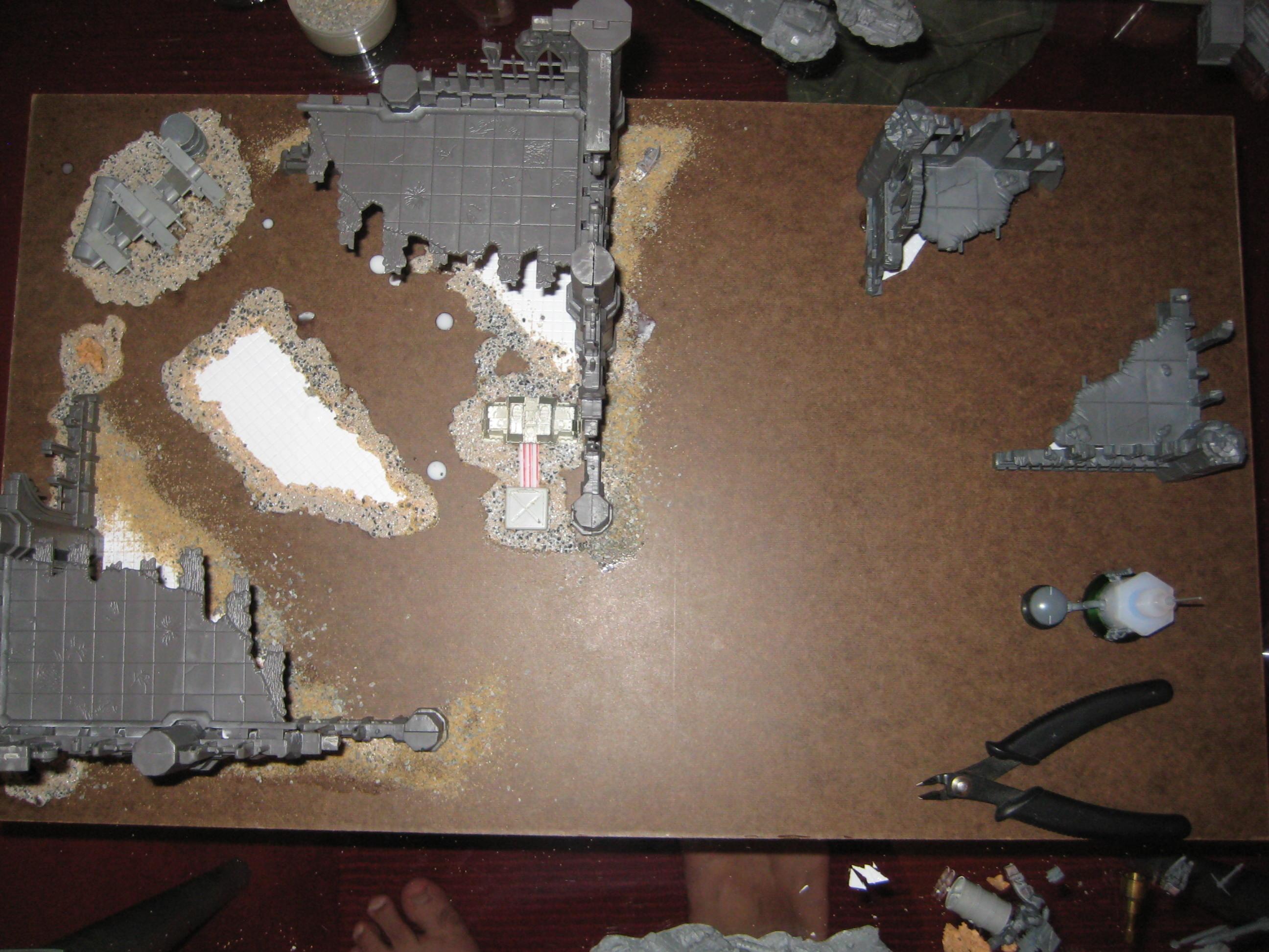 Inquisitor, Ruins, Terrain, Warhammer 40,000, Work In Progress
