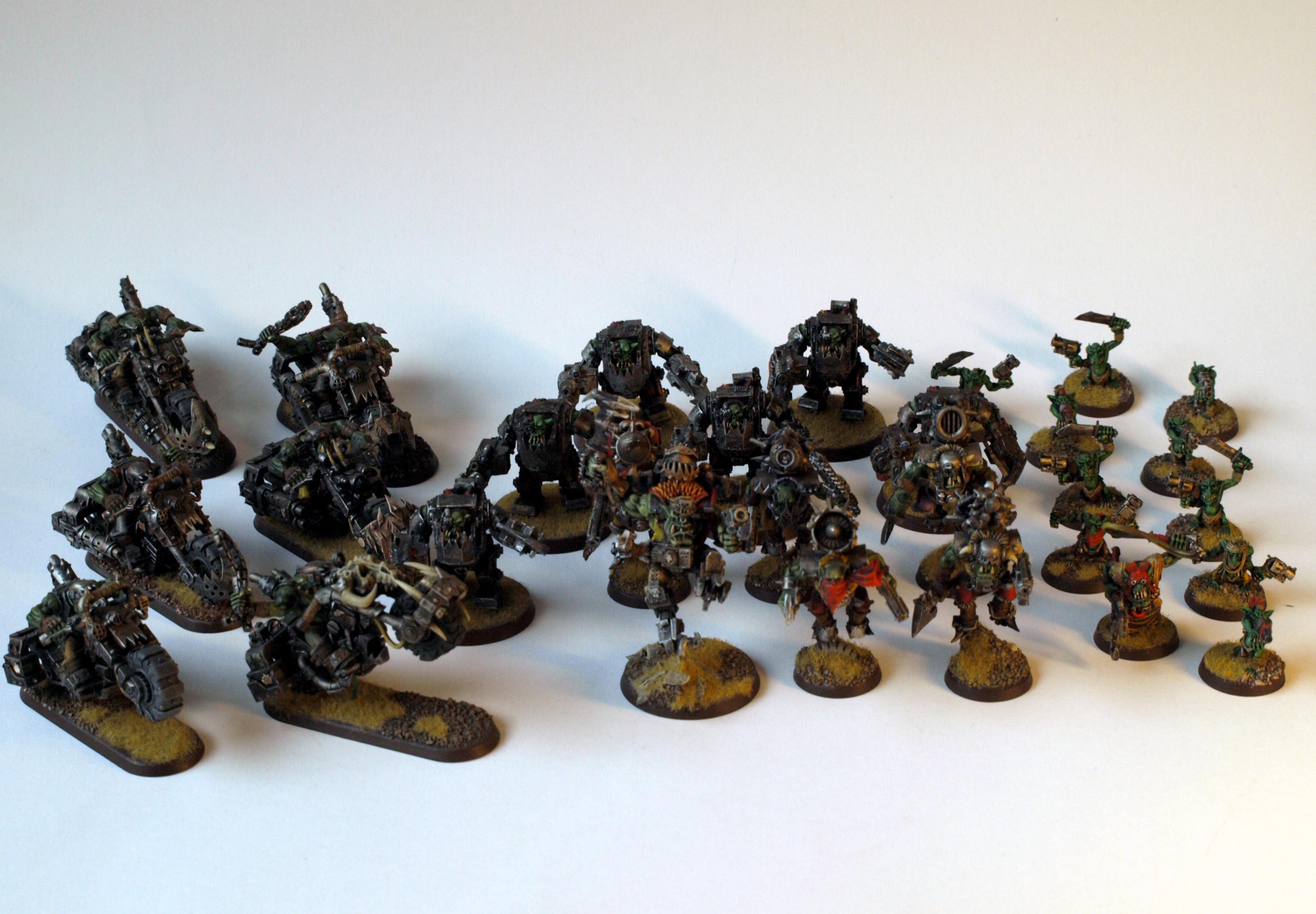 Meganob, Orks, Stormboyz, Warbikers