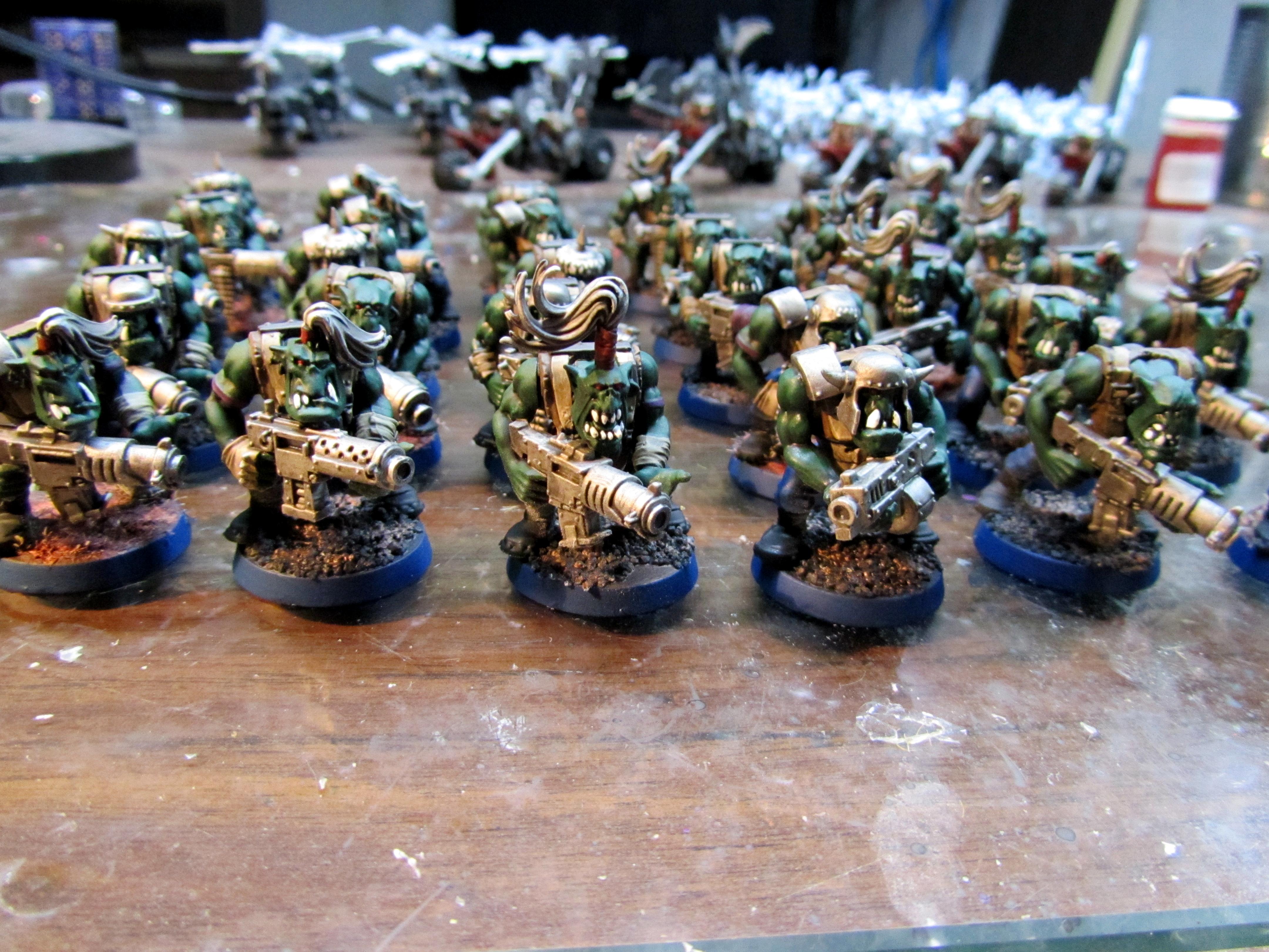 Boys, Orks, Shoota, Shoota boys (front view)