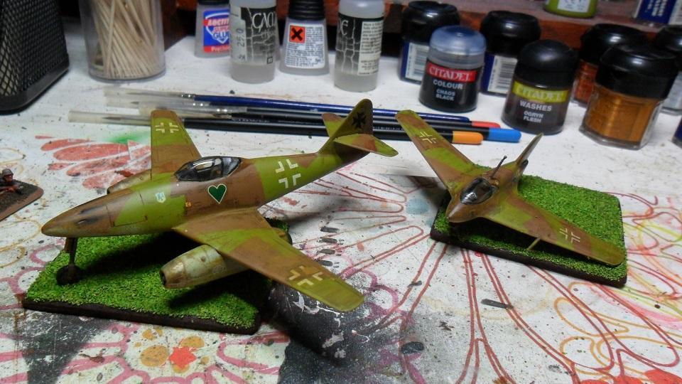 Me 262B, Me 163