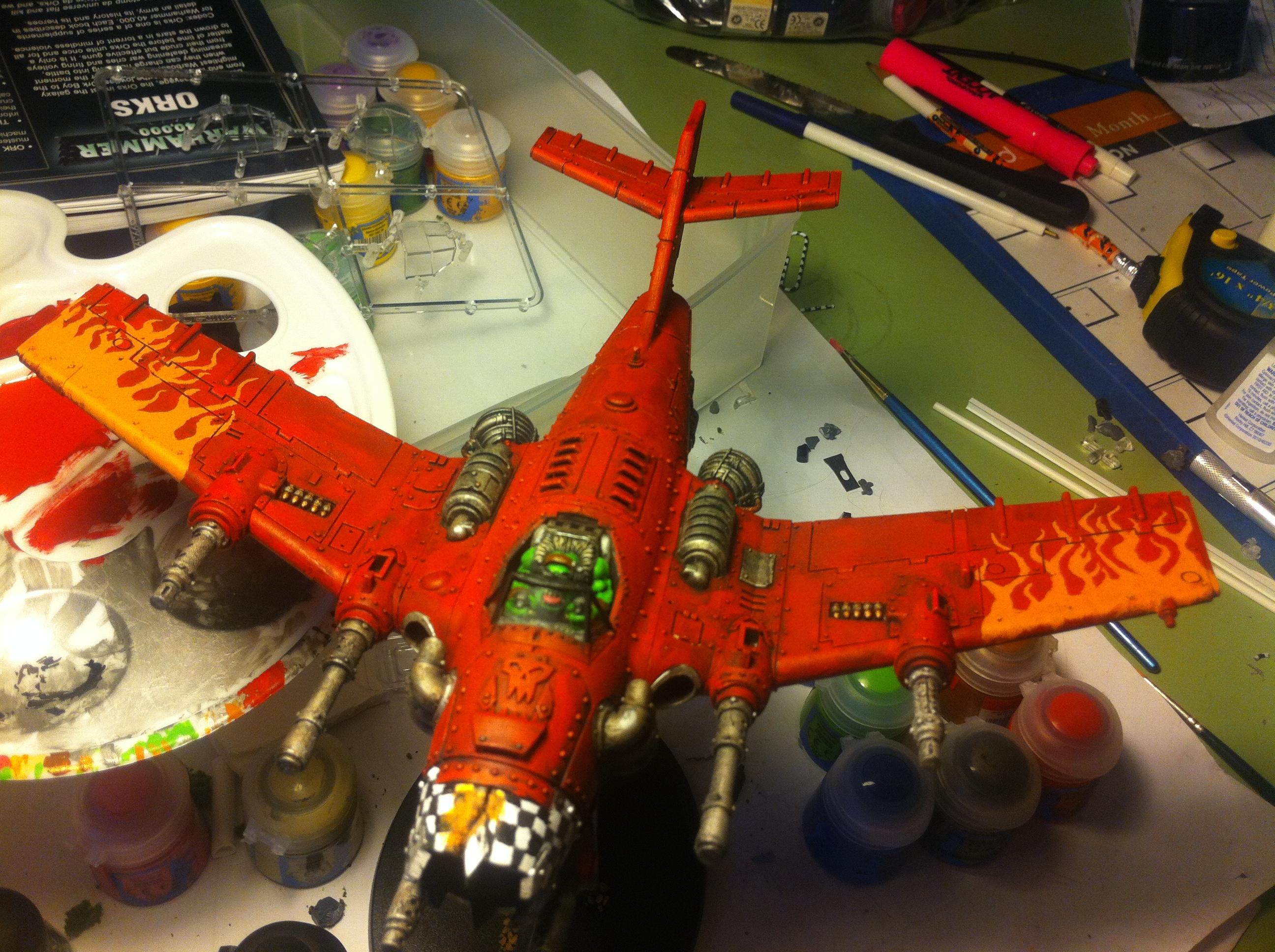 Flyer, Orks, Red Paint Job