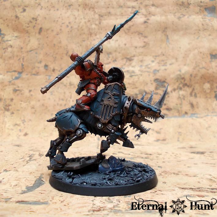 Brazen Knight, Chaos, Chaos Space Marines, Conversion, Juggernaut, Khorne, Warhammer 40,000, World Eaters
