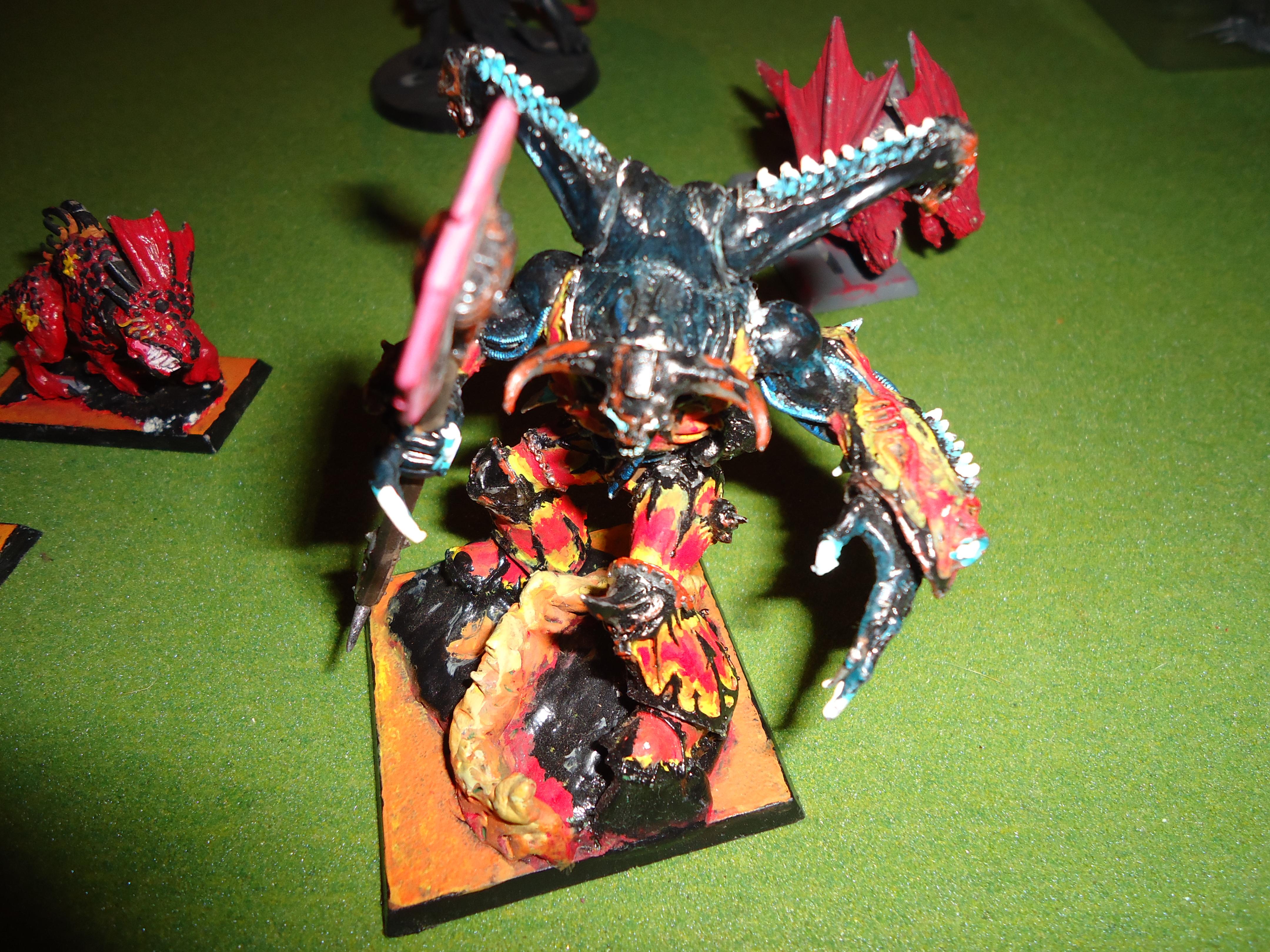 Chaos, Daemon Prince, Daemons, Flames, Square Base, Warhammer 40,000, Warhammer Fantasy