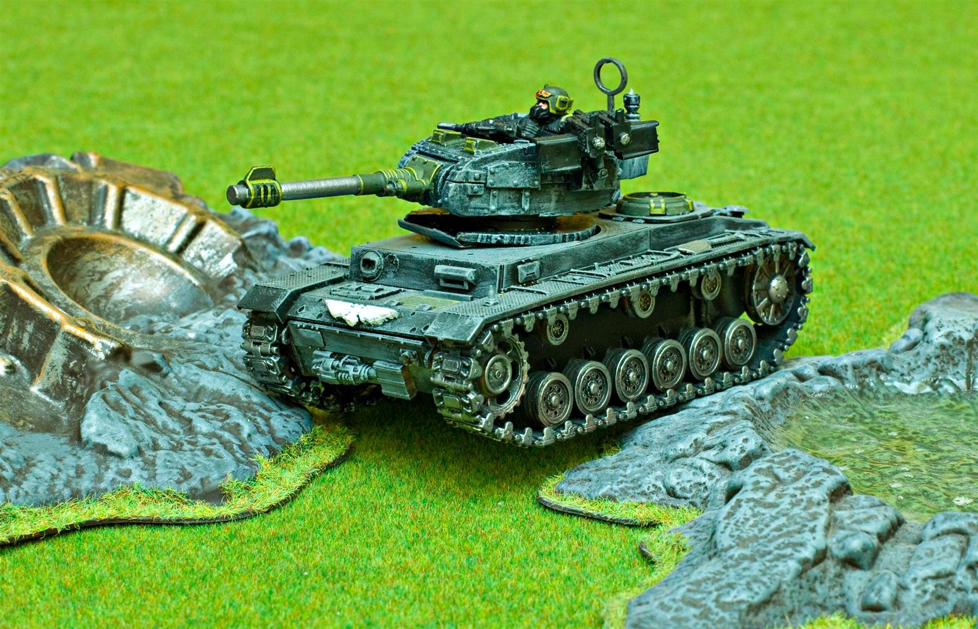 Apocalypse, Army, Astra Militarum, Autocannon, Conversion, Count As, Gaming Mat, Green, Grey, Guard, Imperial, Imperial Guard, Imperials, Tank, Tread, Treads, Ww2 Tank
