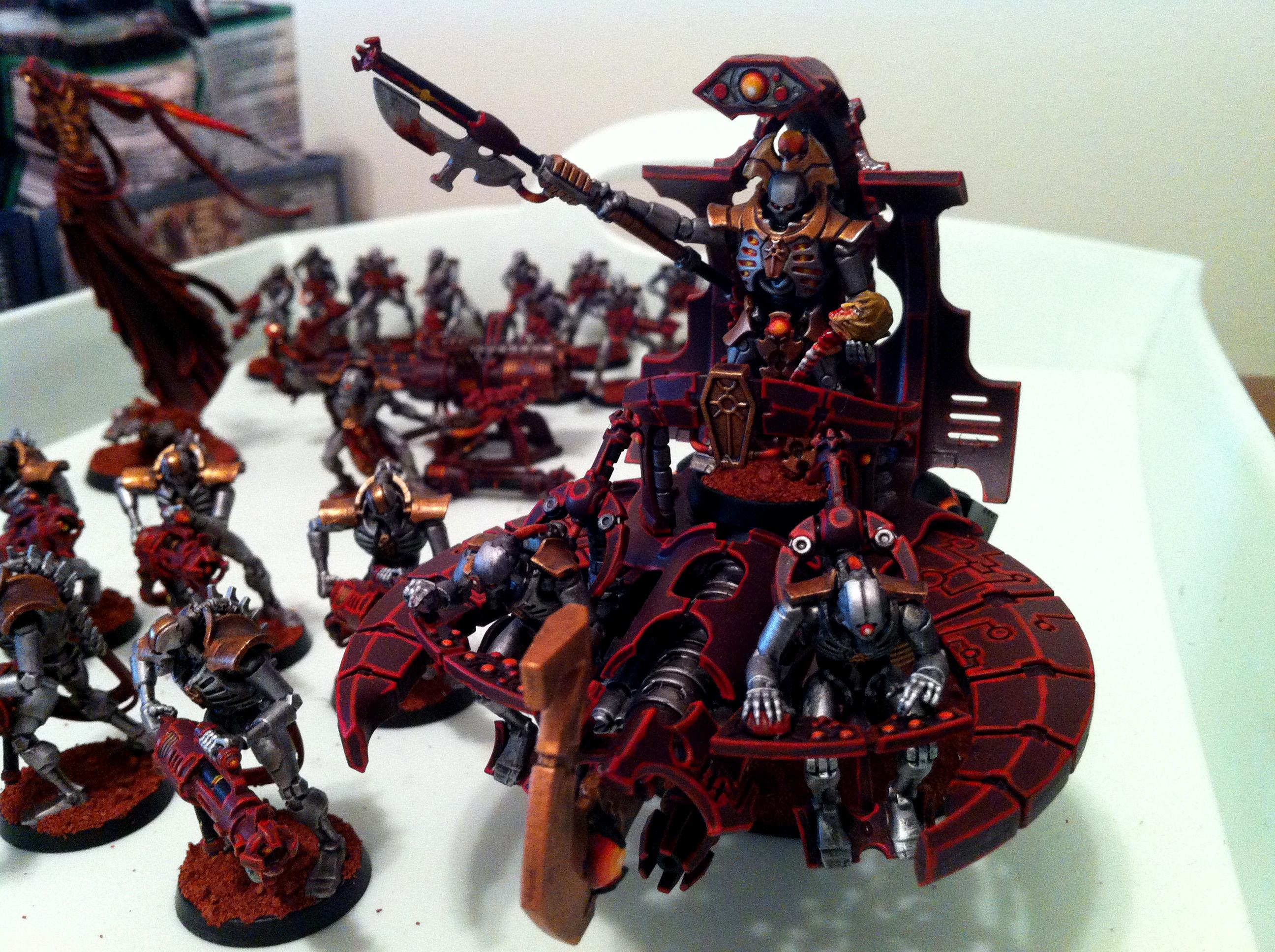 Necron Lord on Barge