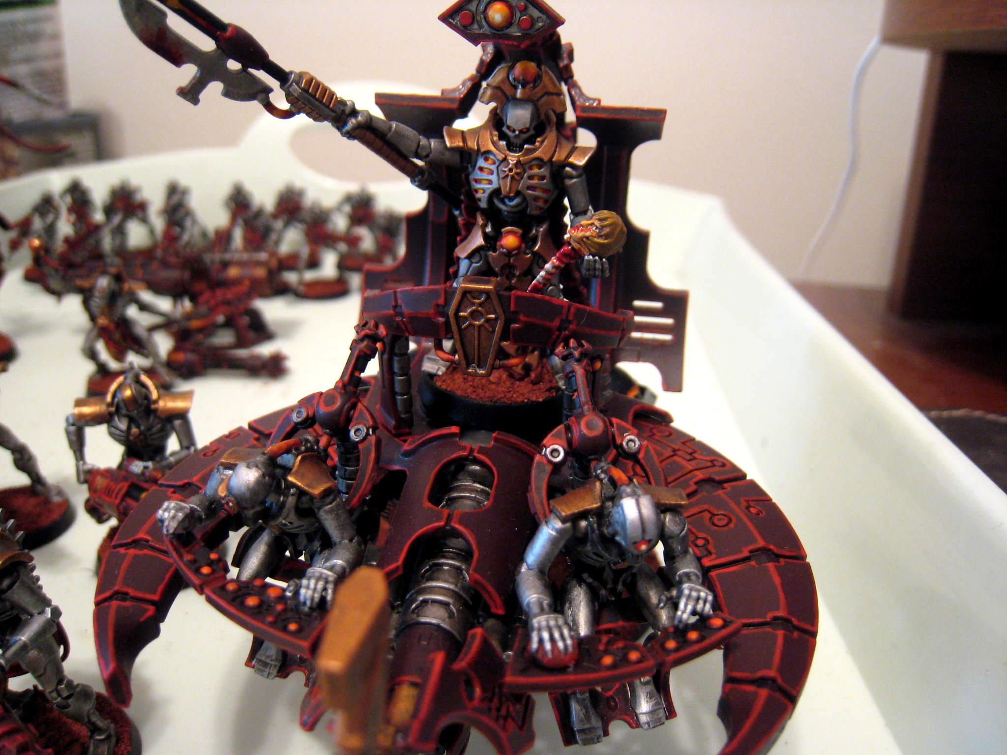 Necron Lord on Barge