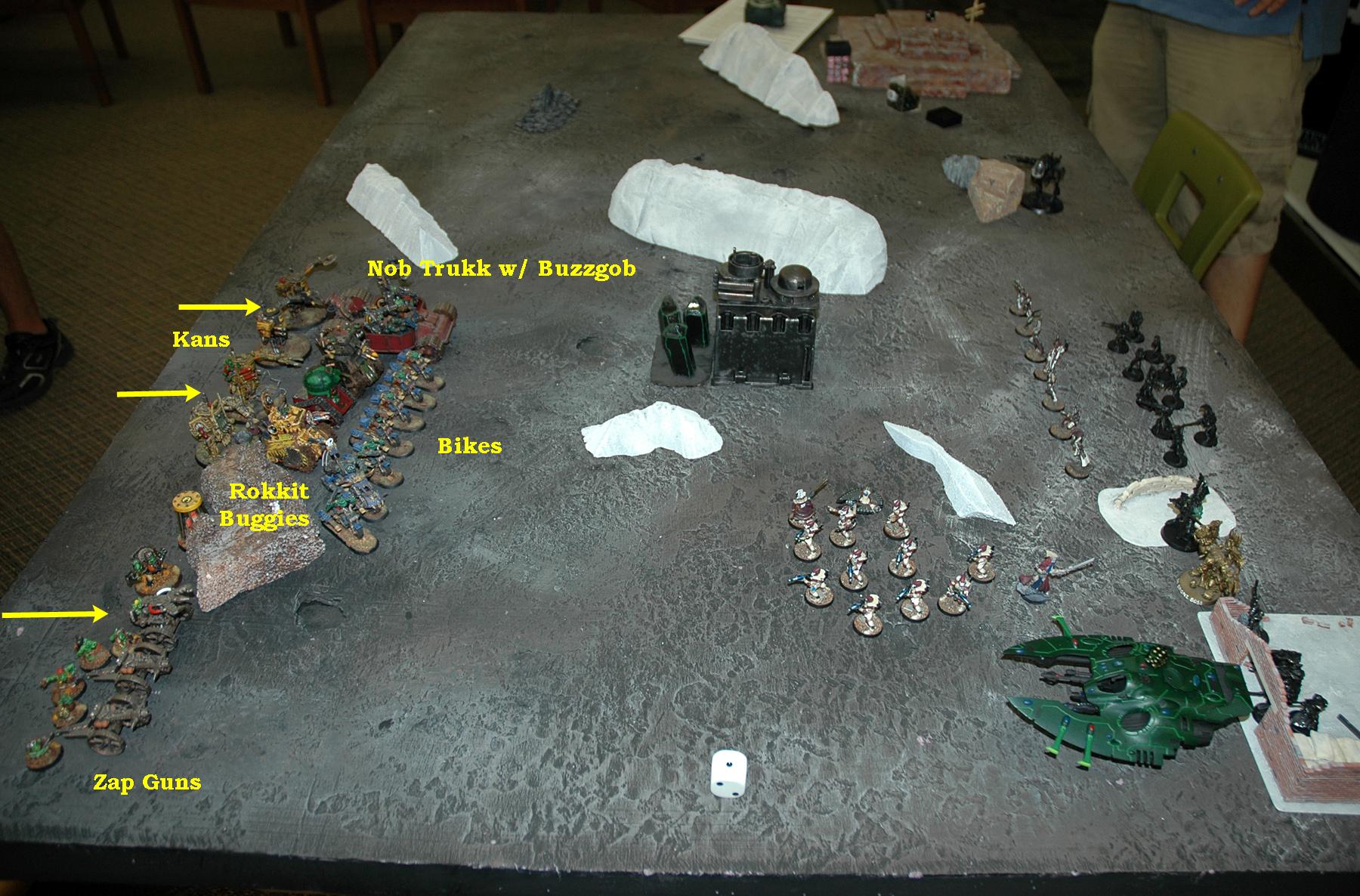 Battle Report, Eldar, Orks, Warhammer 40,000
