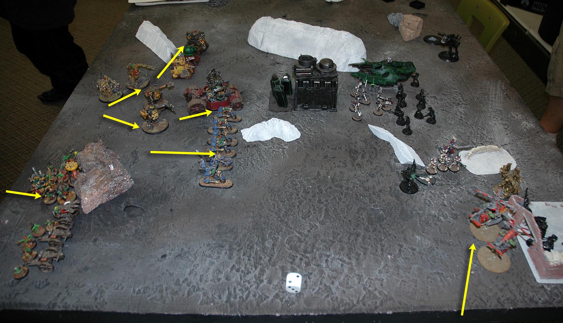 Battle Report, Eldar, Orks, Warhammer 40,000