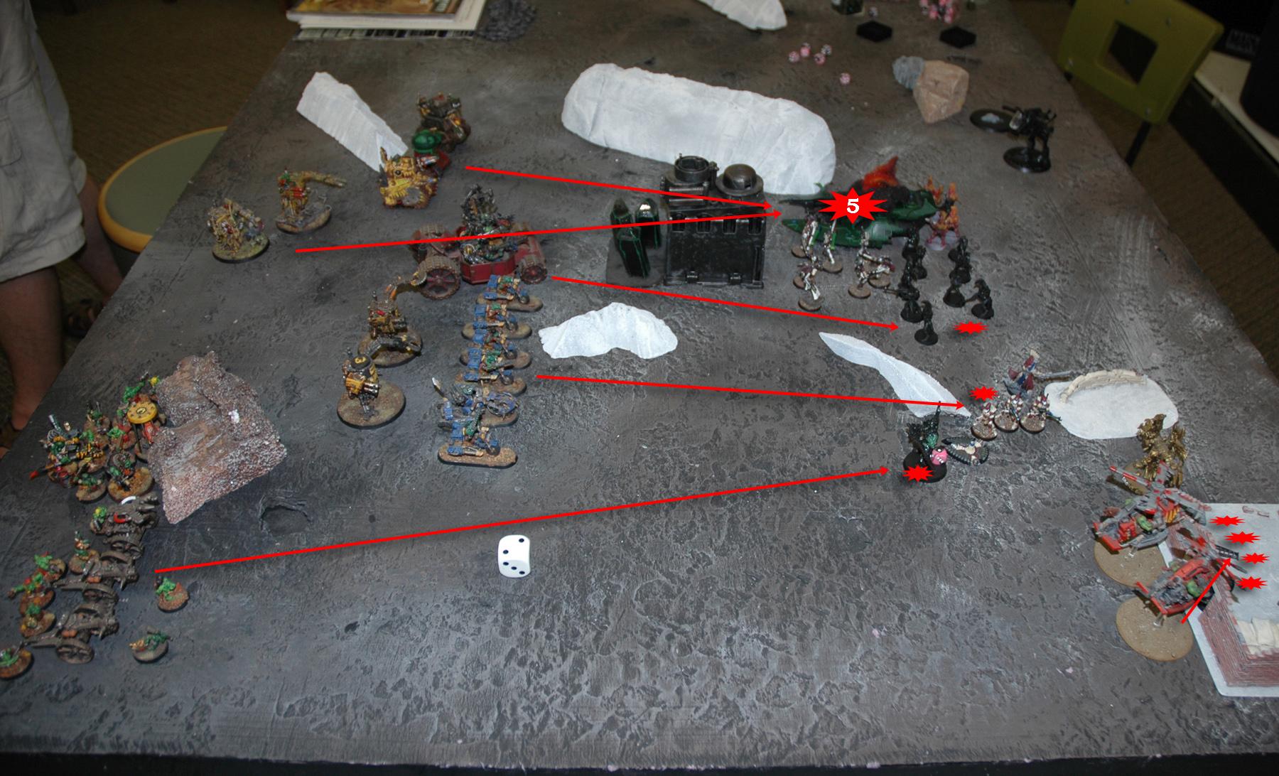 Battle Report, Eldar, Orks, Warhammer 40,000