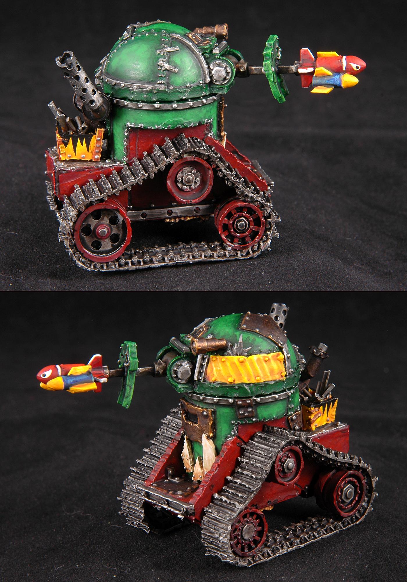 Bad Moons, Grot Tank, Orks, Warhammer 40,000, Work In Progress