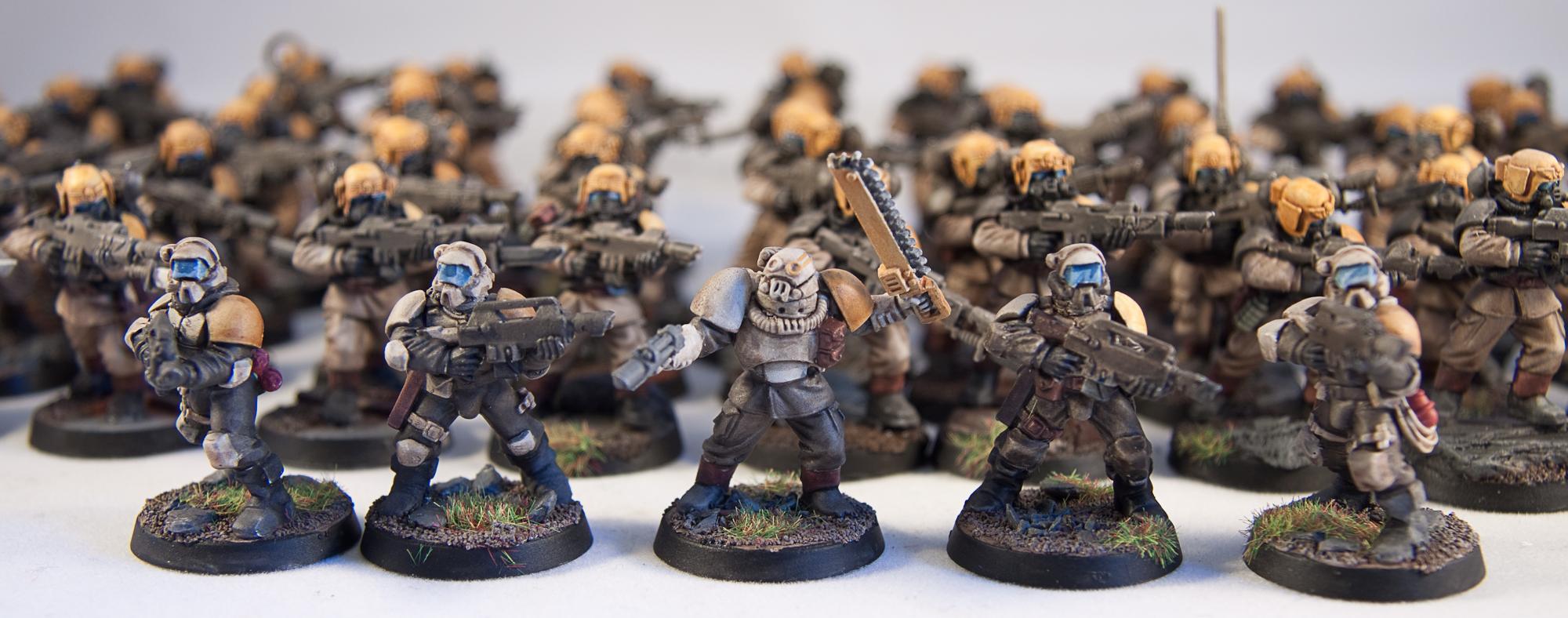 Command Squad, Imperial Guard, Infantry, Platoon