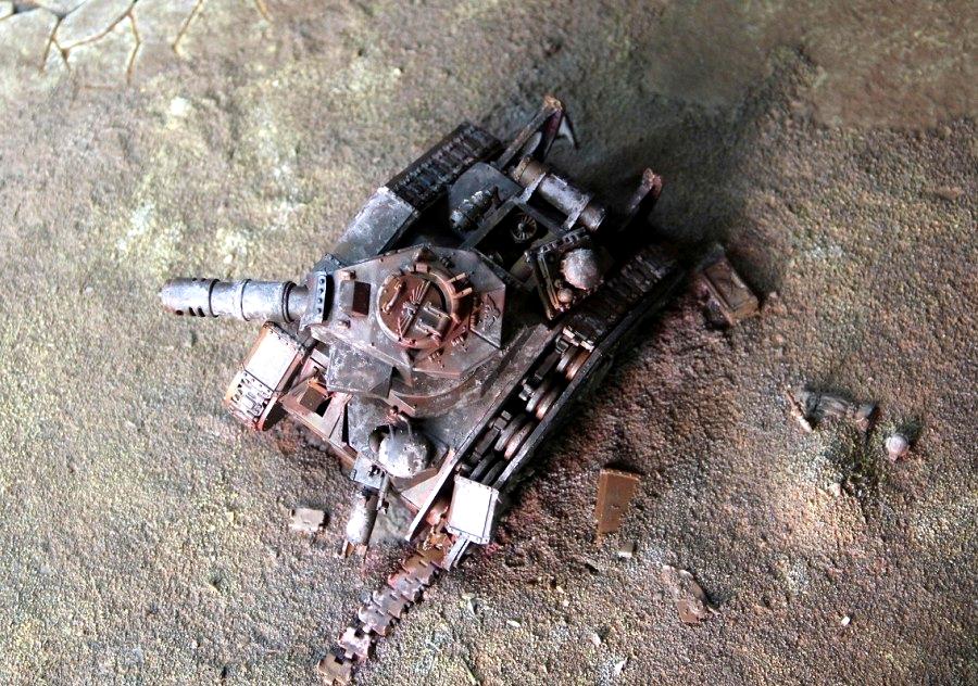 Destroyed, Leman Russ, Terrain, Wreck