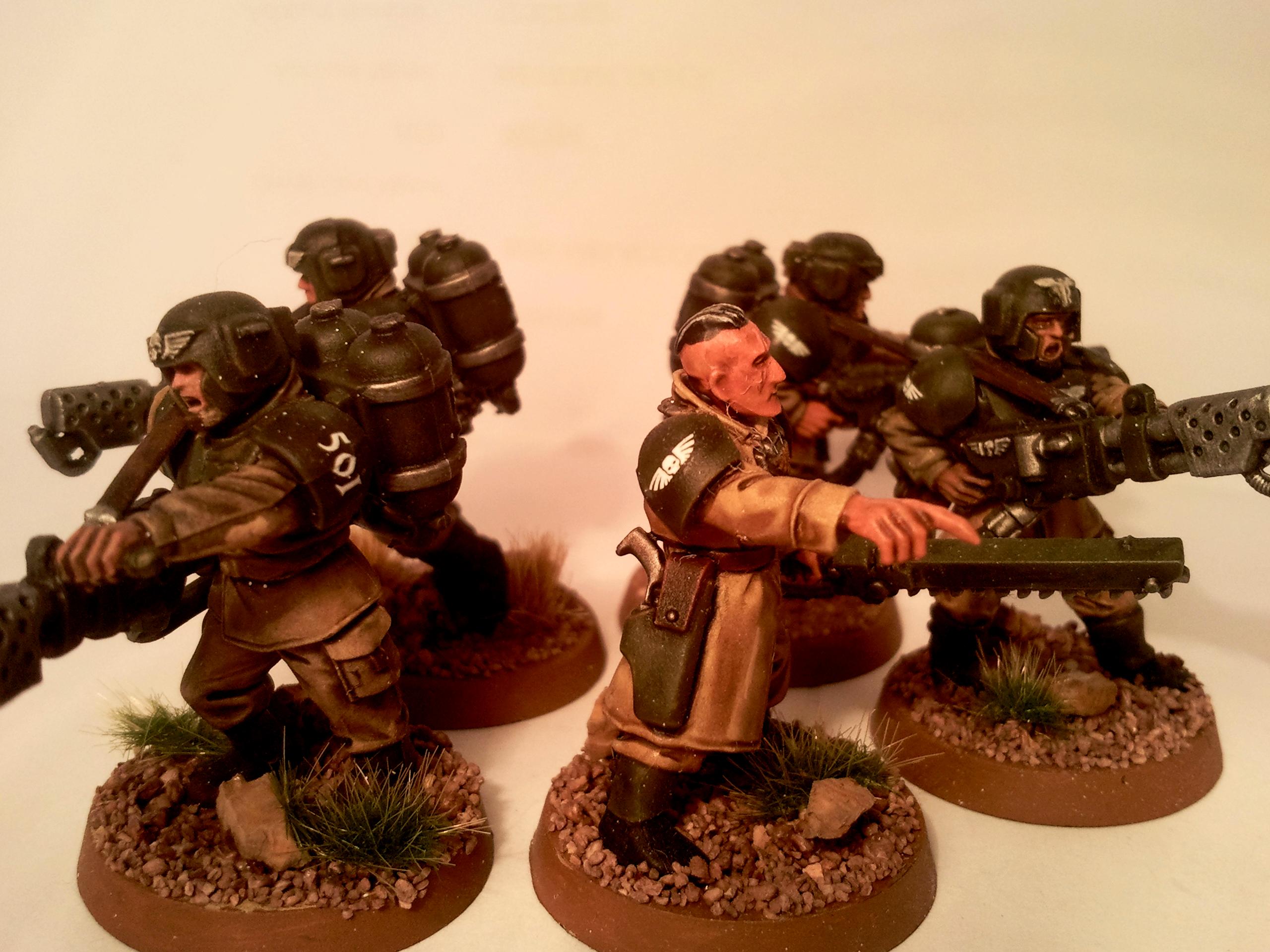 Cadians, Flamers, Imperial Guard, Warhammer 40,000