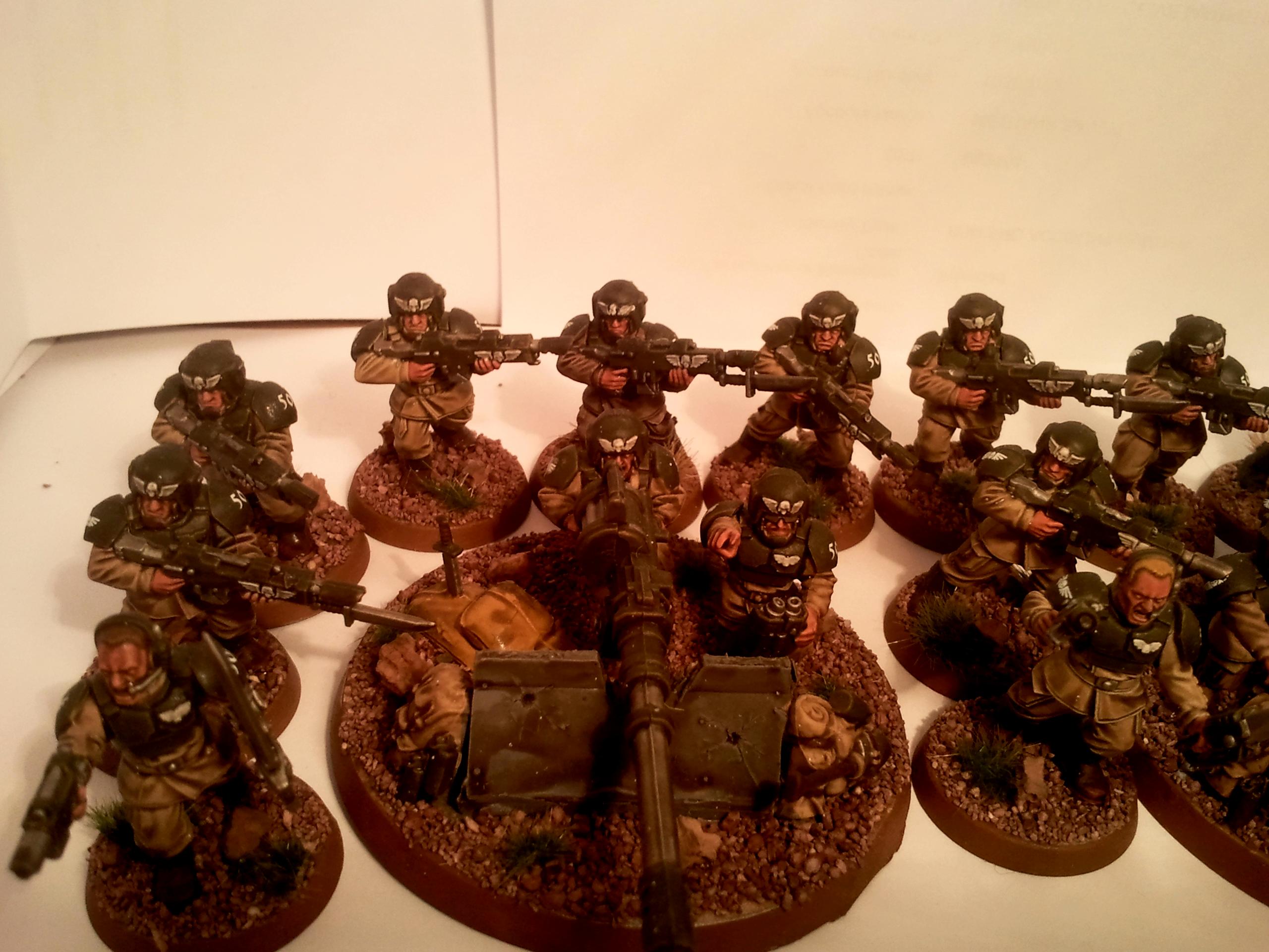 Cadians, Heavy Weapons Team, Imperial Guard, Infantry, It, Miniatures, Shock Troops, Terrain