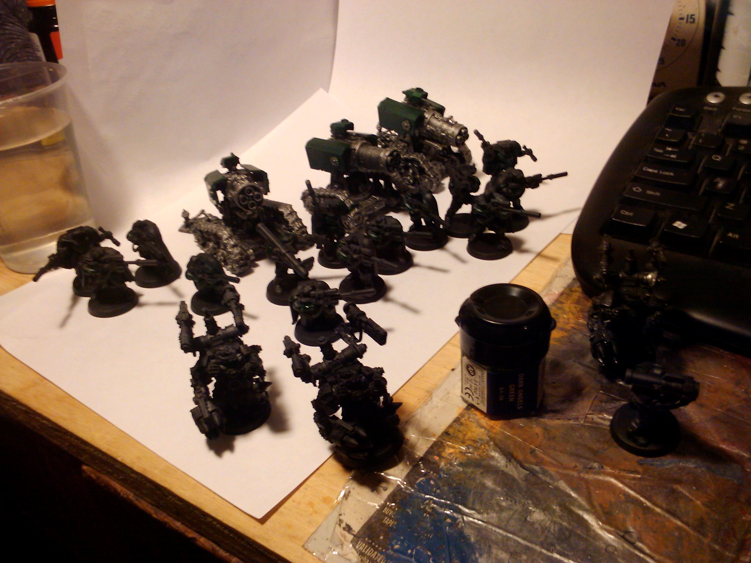Commission, Dark Angels, Games Workshop, Painting, Scouts, Space Marines, Techmarine, Thunderfire, Warhammer 40,000