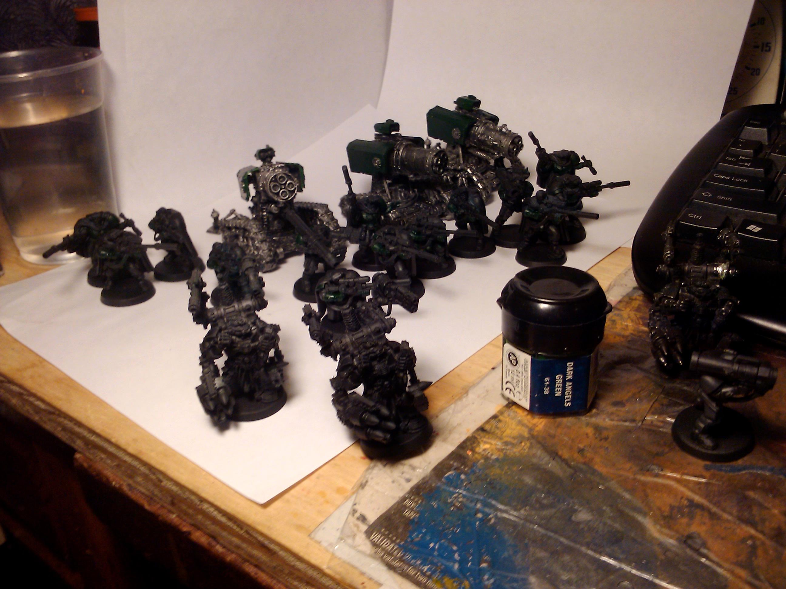 Commission, Dark Angels, Games Workshop, Painting, Scouts, Space Marines, Techmarine, Thunderfire, Warhammer 40,000