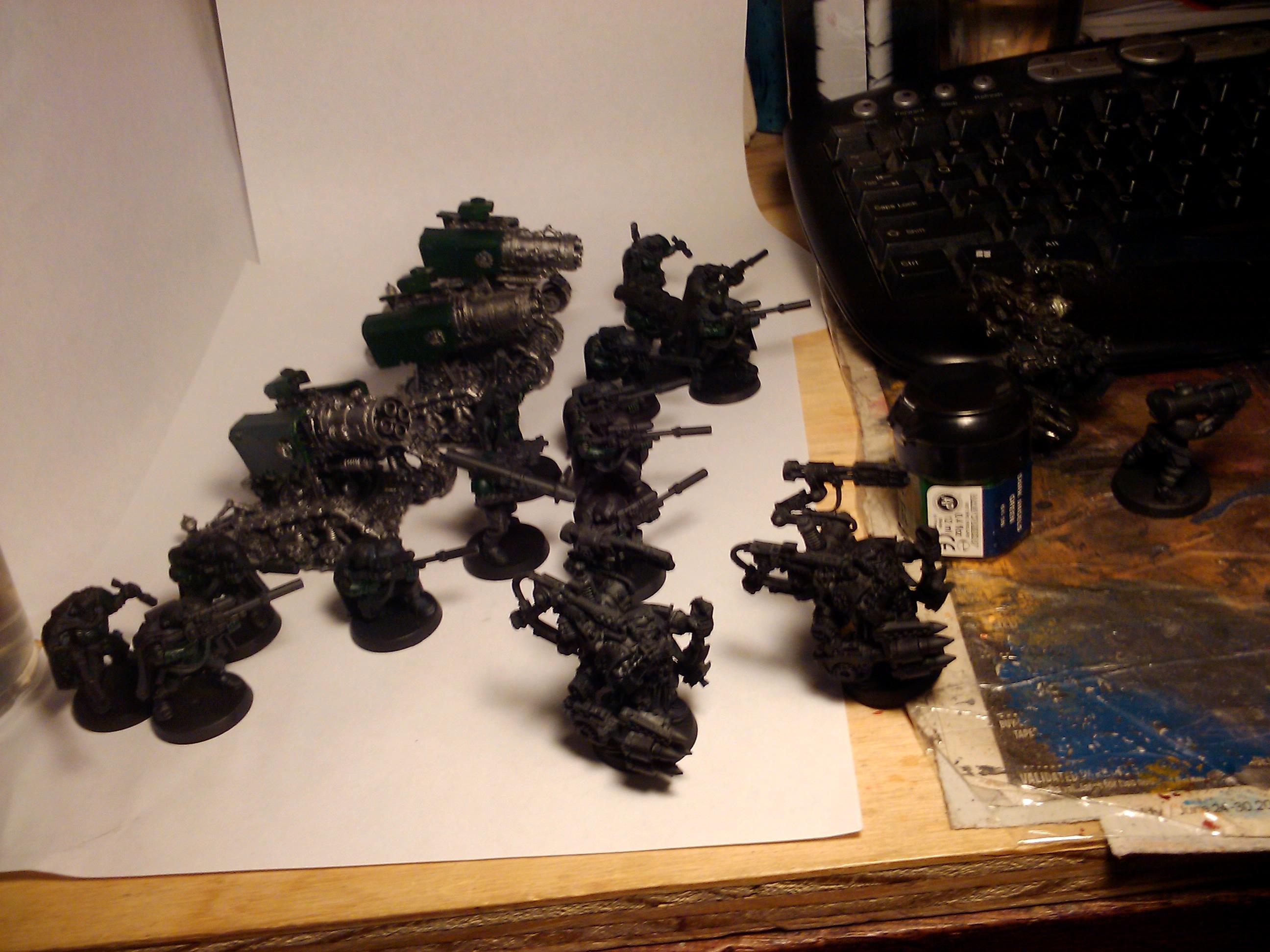 Commission, Dark Angels, Games Workshop, Painting, Scouts, Space Marines, Techmarine, Thunderfire, Warhammer 40,000