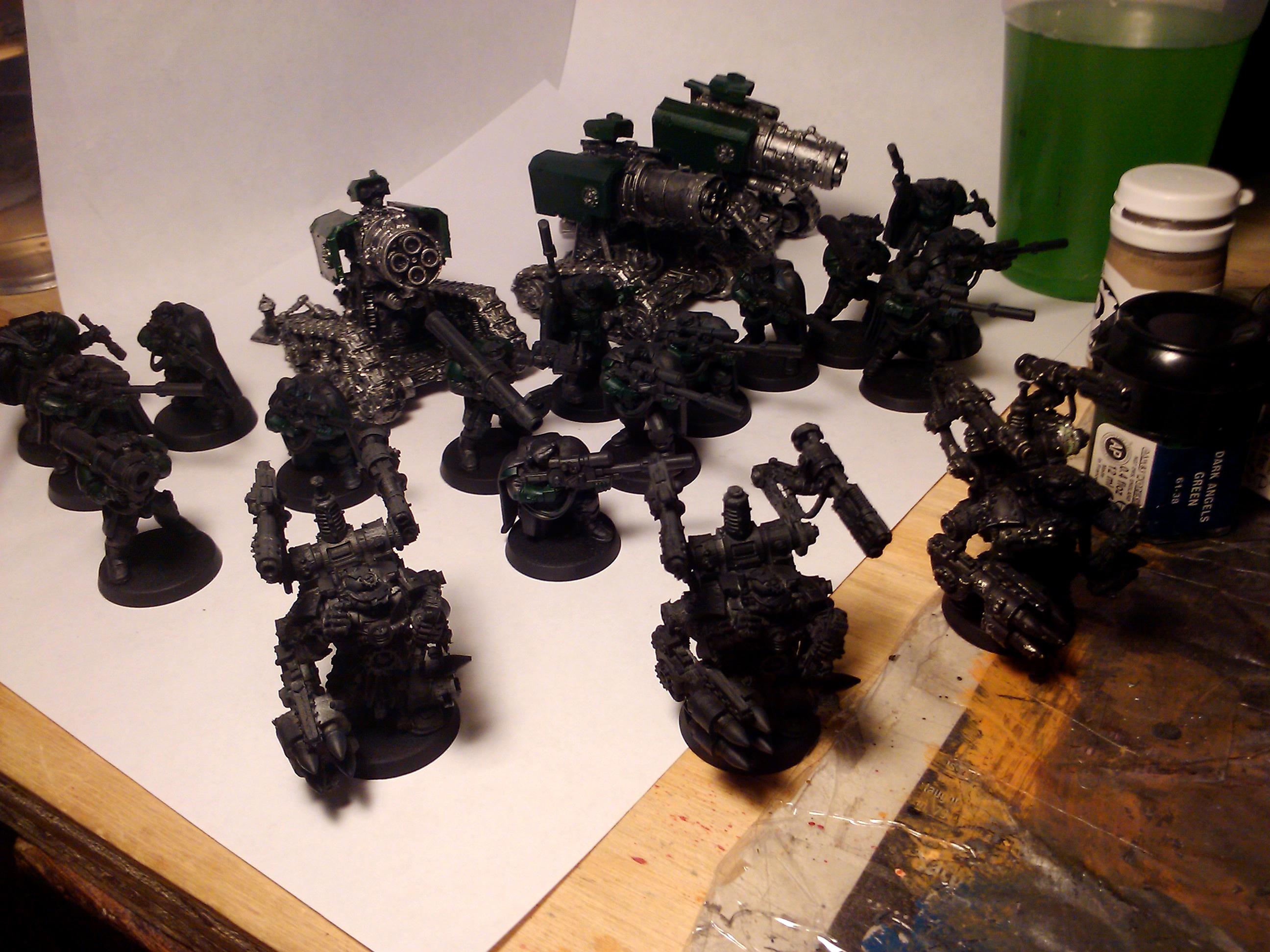 Commission, Dark Angels, Games Workshop, Painting, Scouts, Space Marines, Techmarine, Thunderfire, Warhammer 40,000