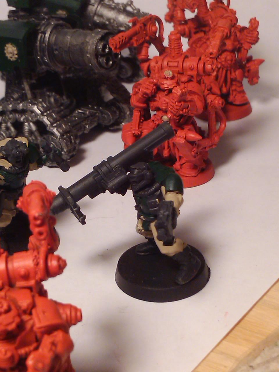 Commission, Dark Angels, Games Workshop, Painting, Scouts, Space Marines, Techmarine, Thunderfire, Warhammer 40,000